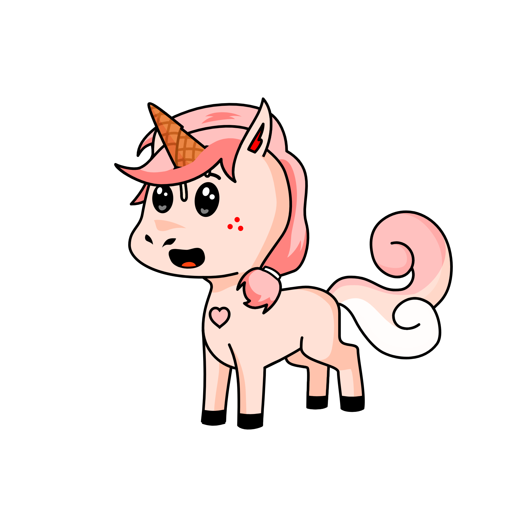 Raspberry Sorbet, the unicorn