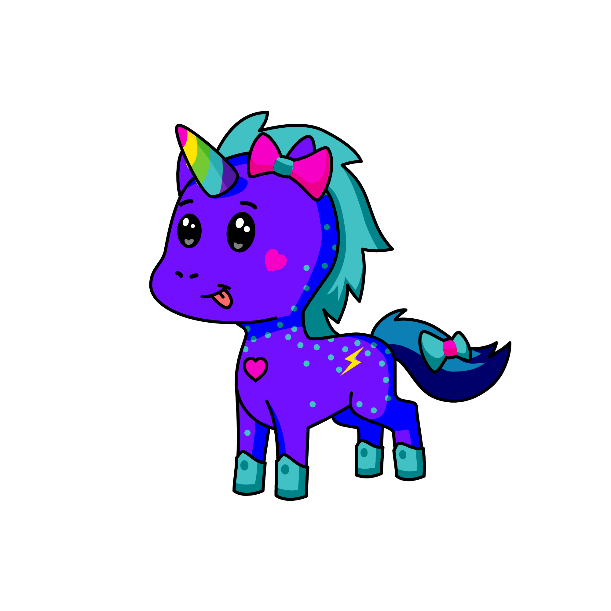 Rainbow Dash, the unicorn