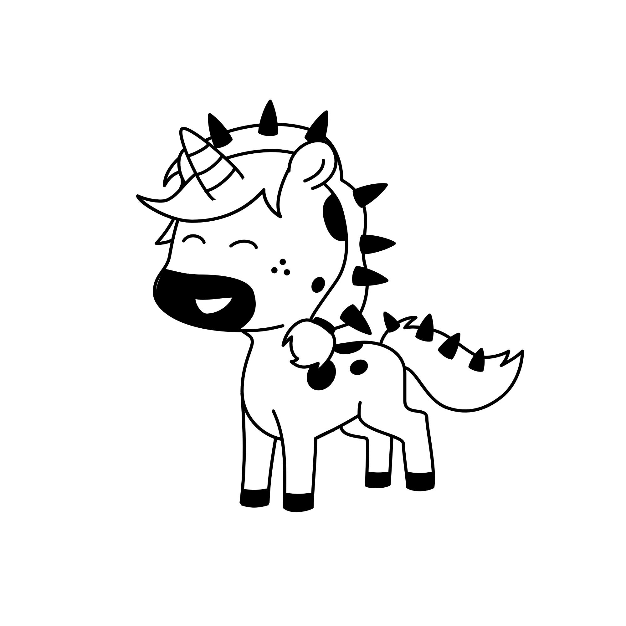 cow, the unicorn