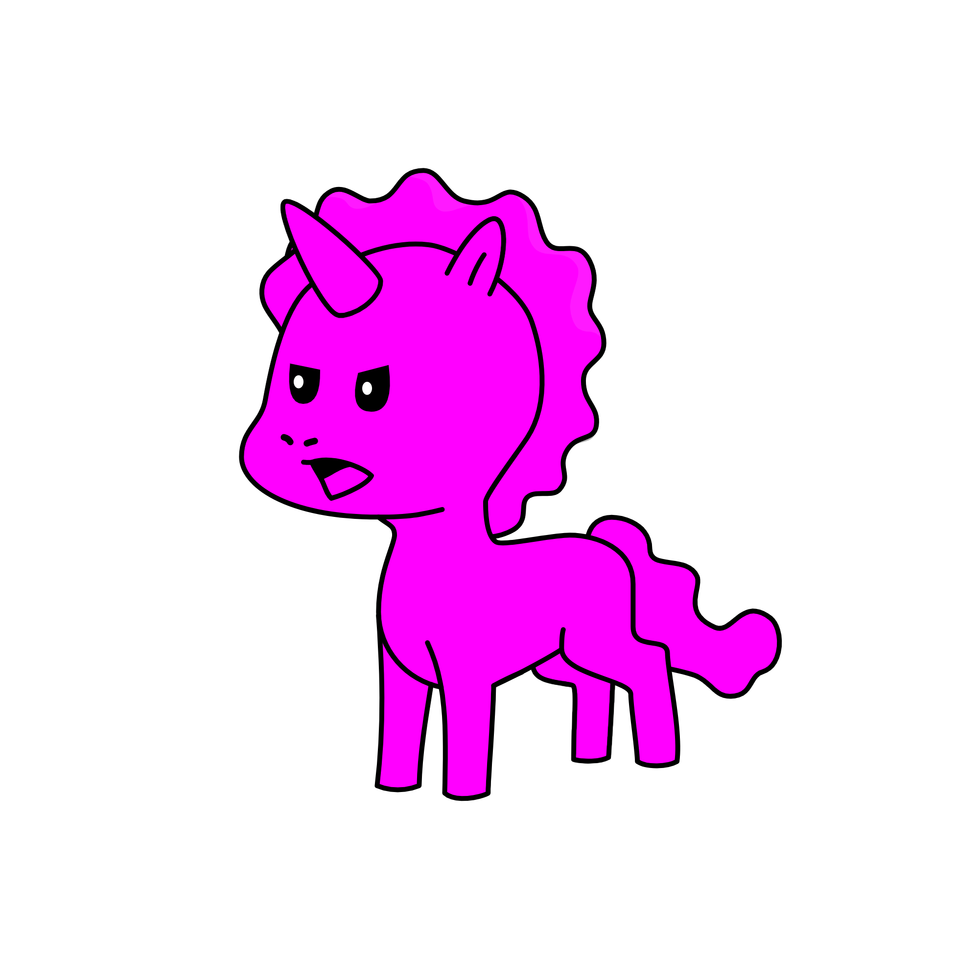 pink , the unicorn