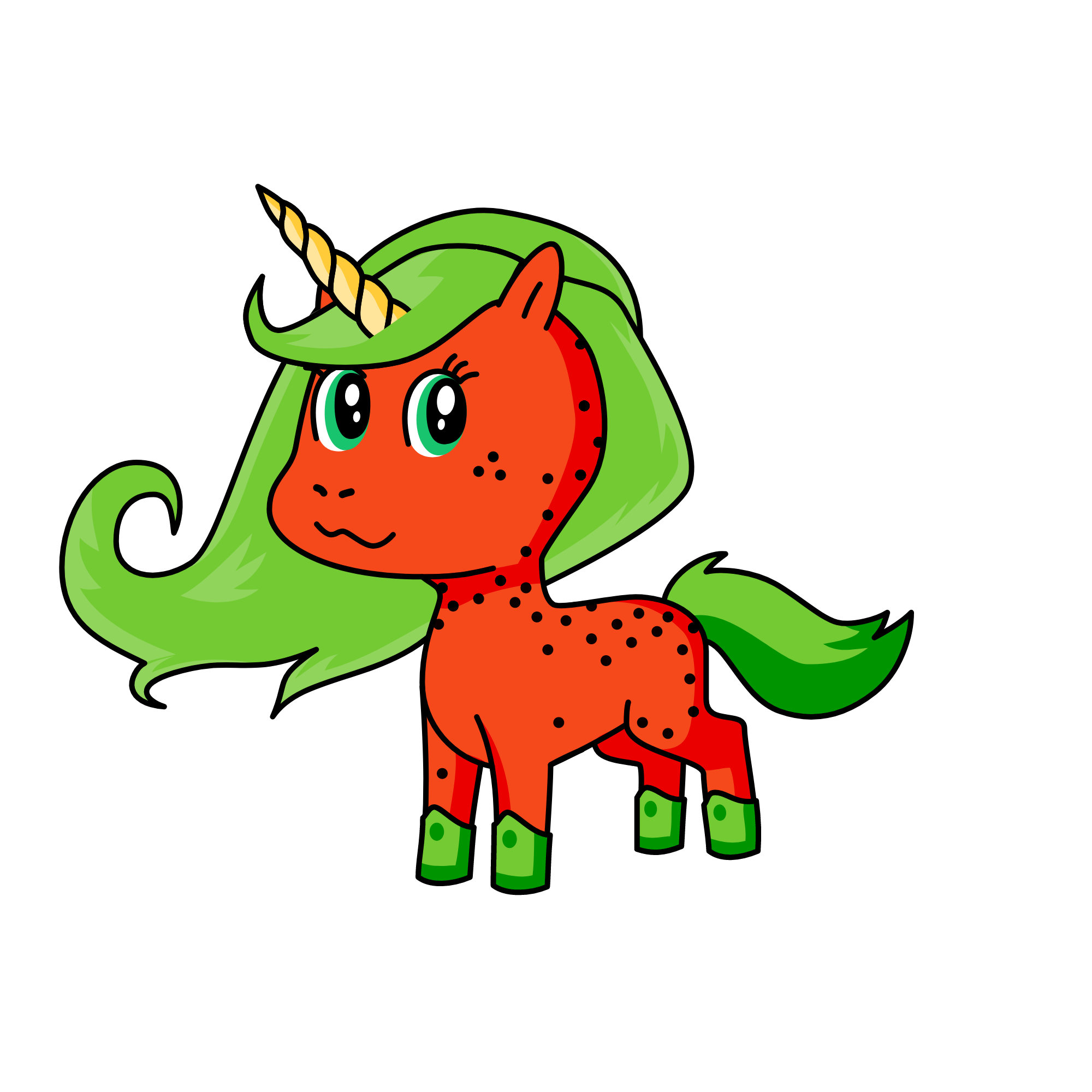 Watermelon, the unicorn