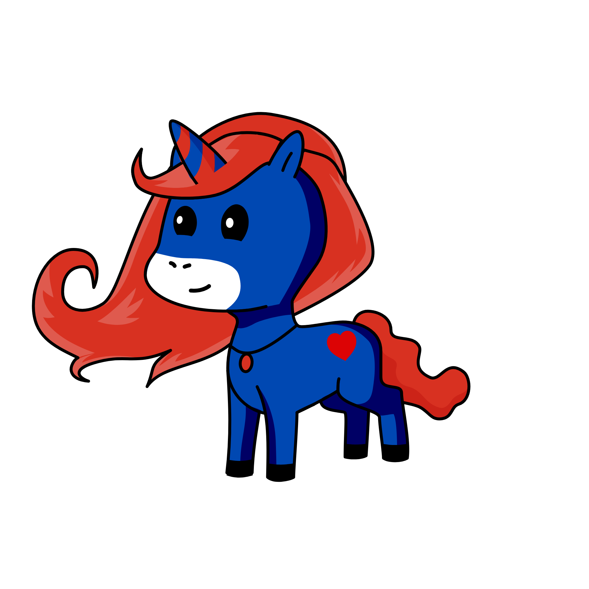 E, the unicorn