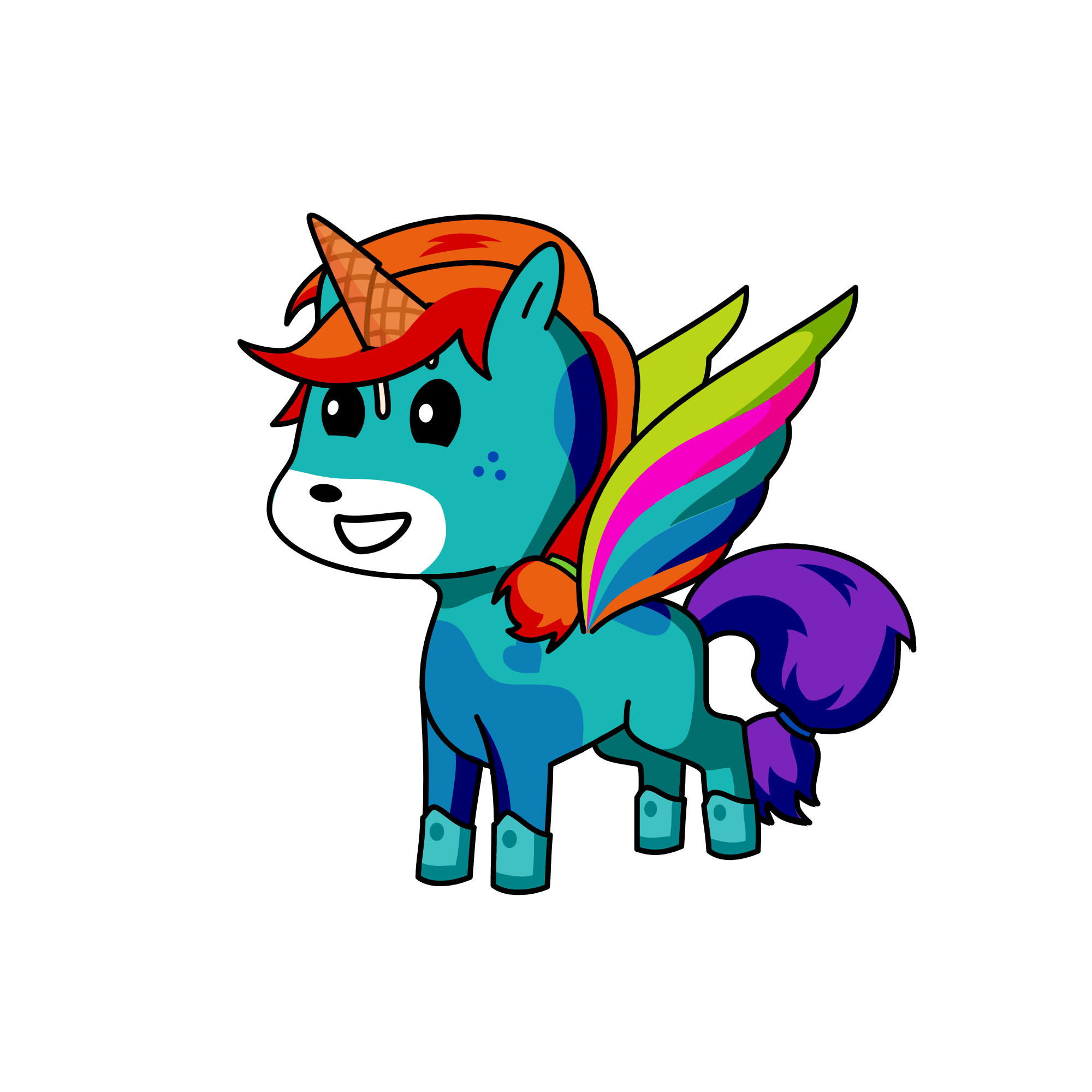 Ice cream, the unicorn