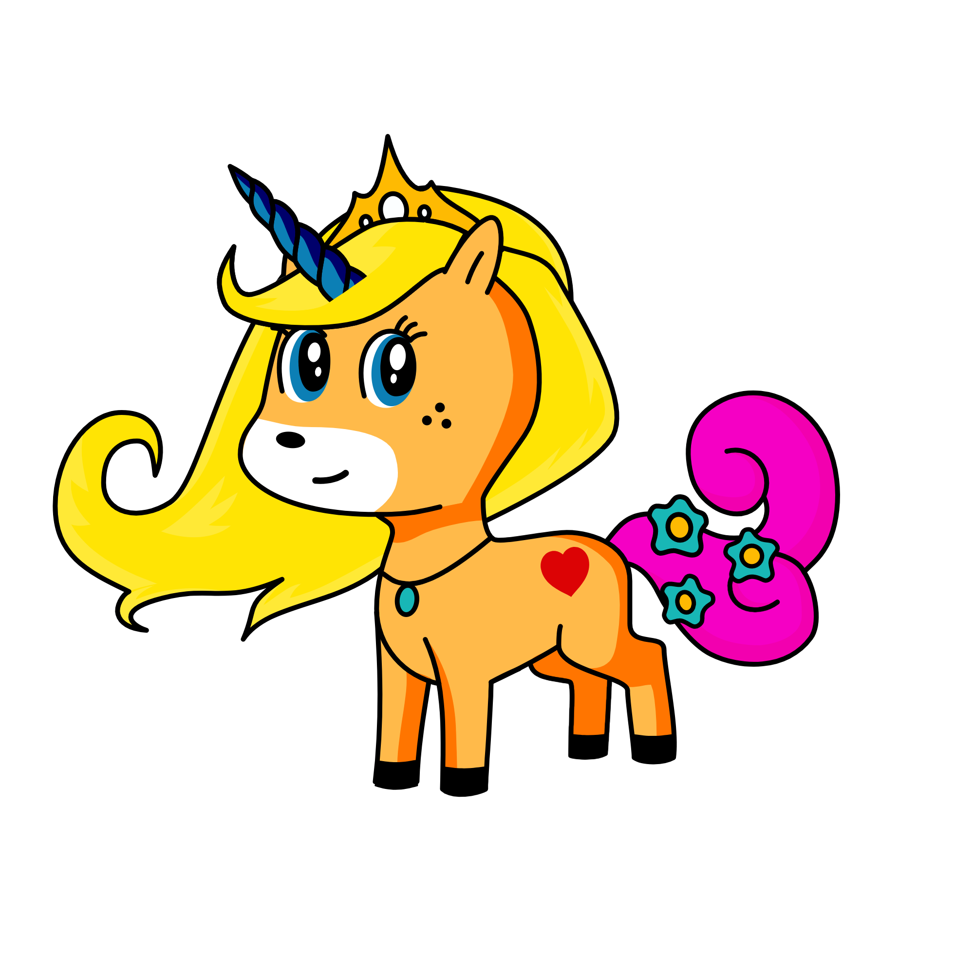 Princess Peach, the unicorn