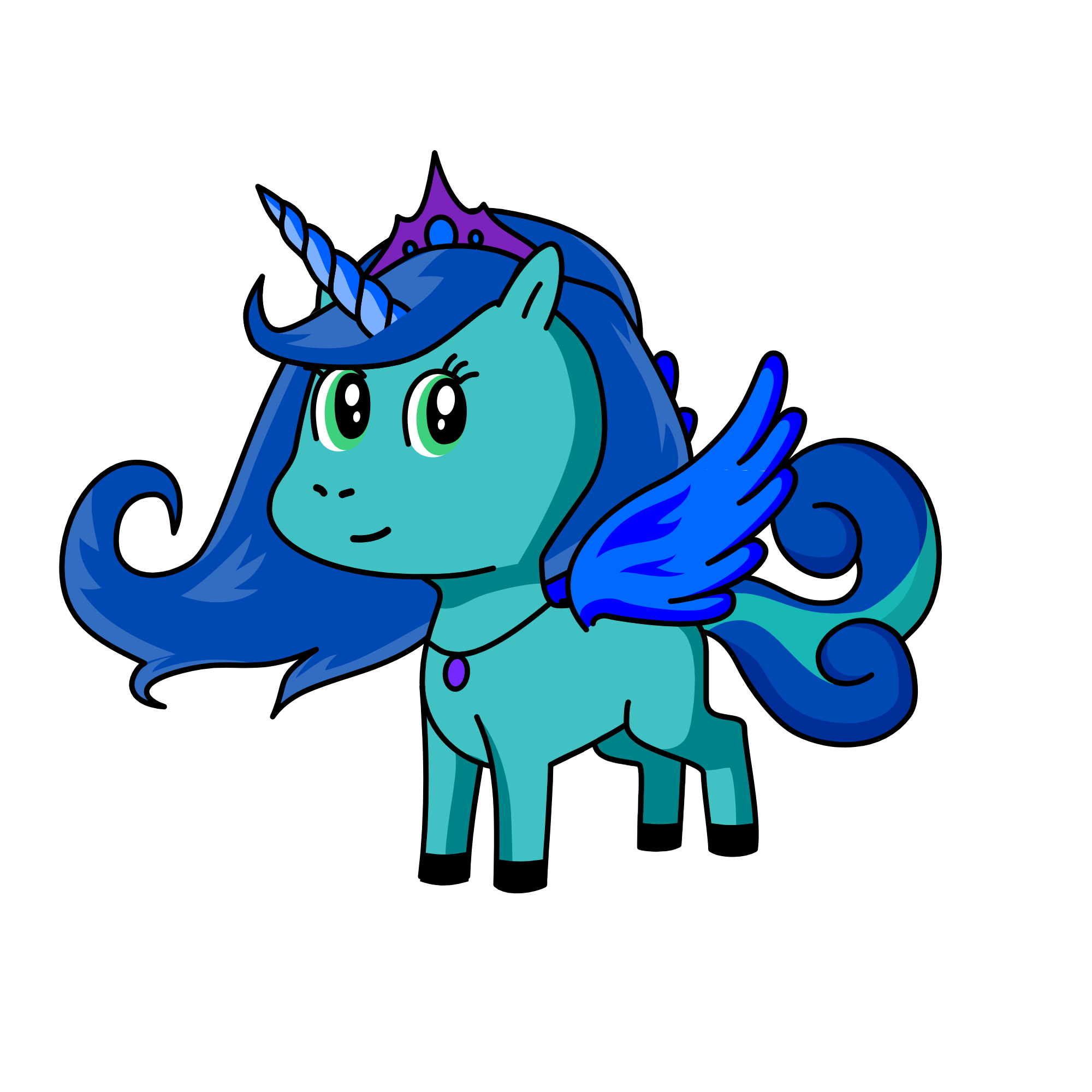 Winter, the unicorn