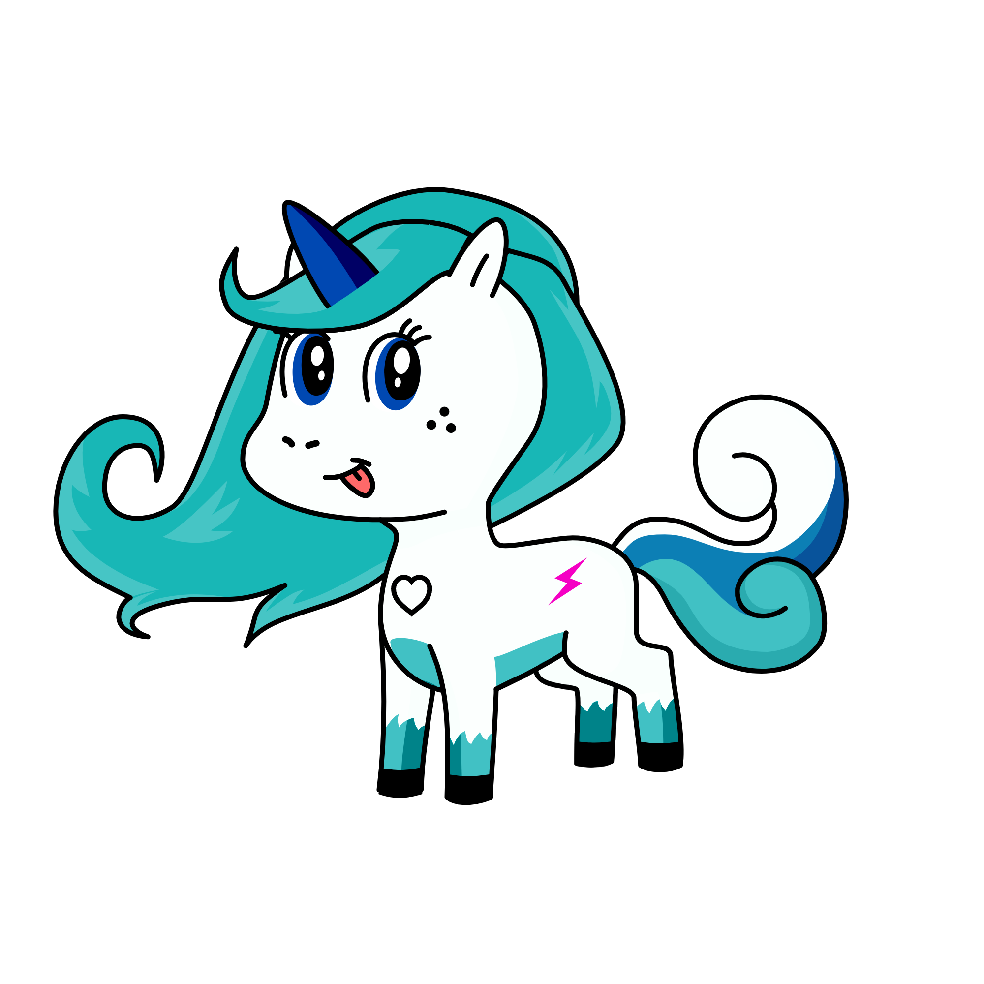 Snow Queen, the unicorn