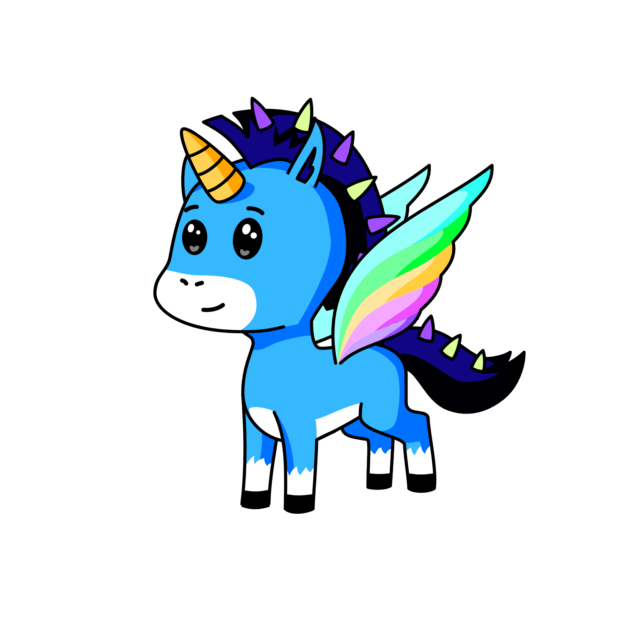 Bluberry Spine, the unicorn