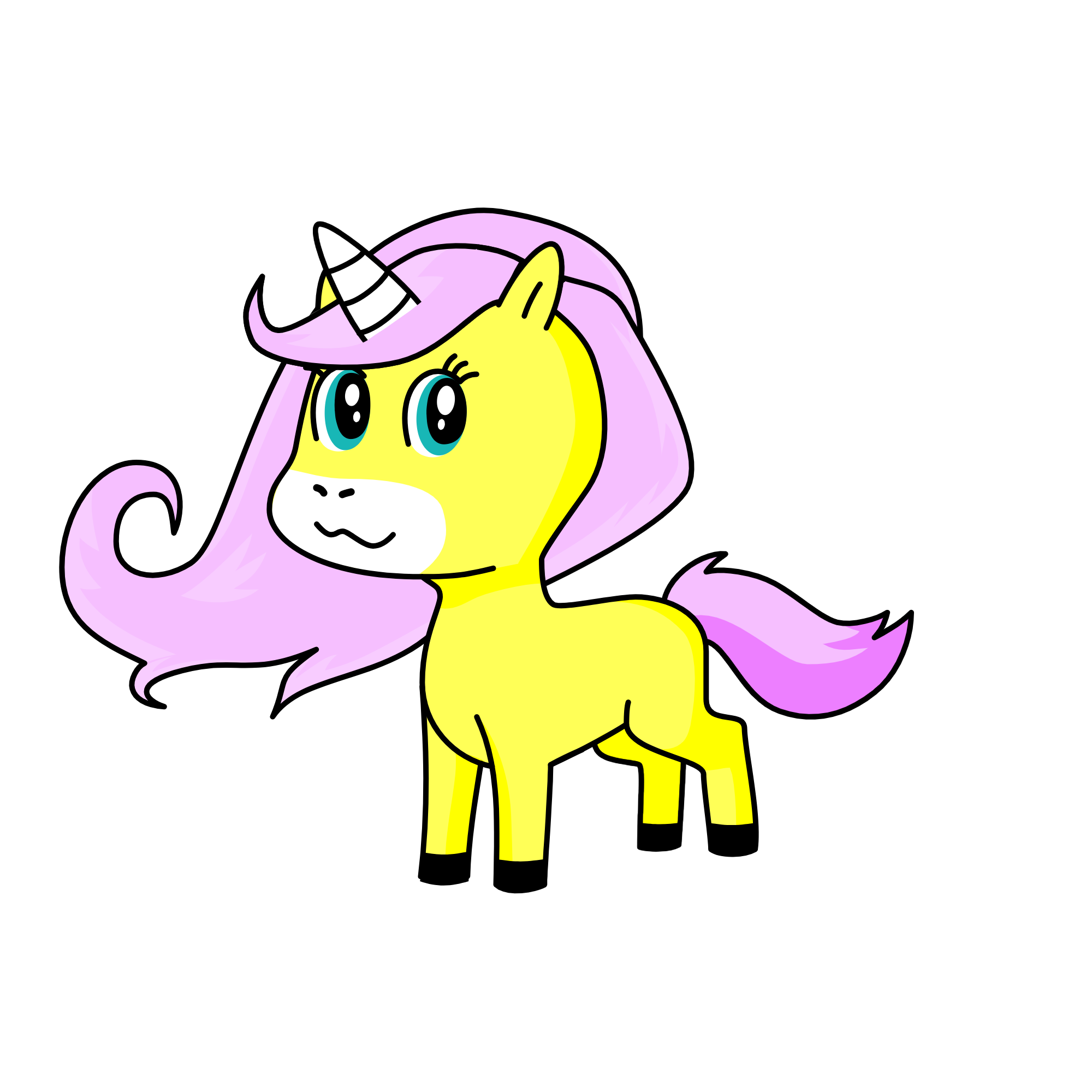 Fluttershy, the unicorn