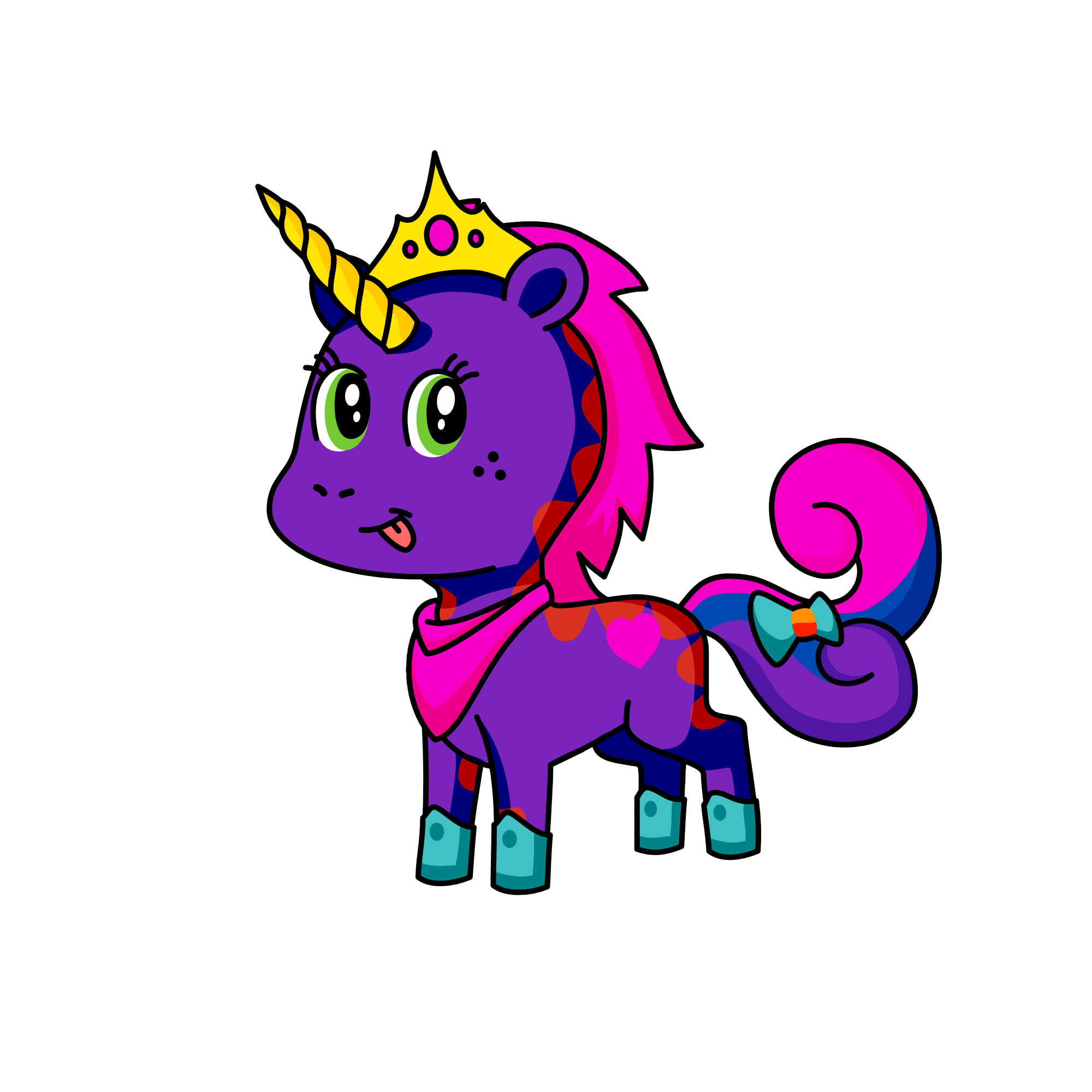 Royally, the unicorn