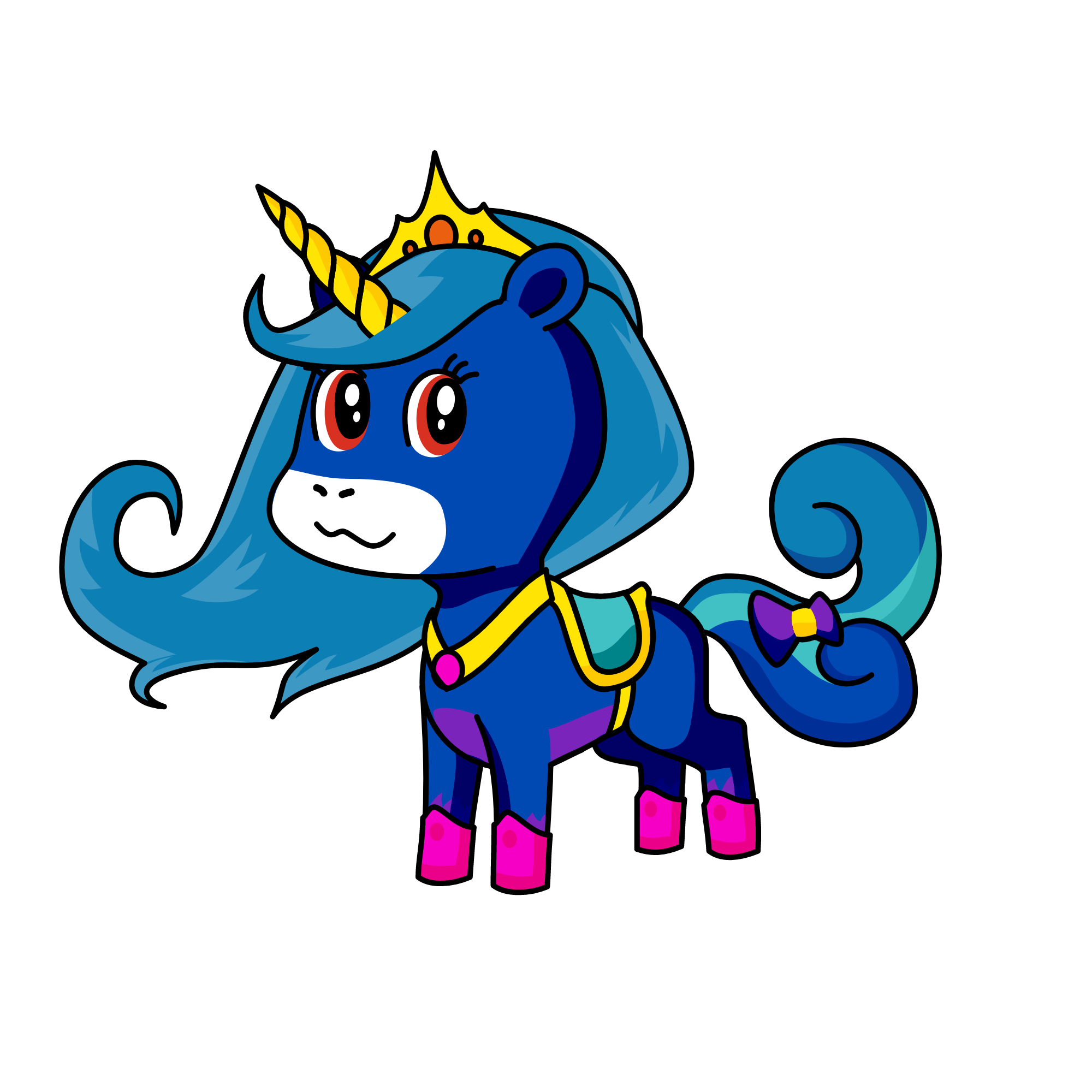 Violetly, the unicorn