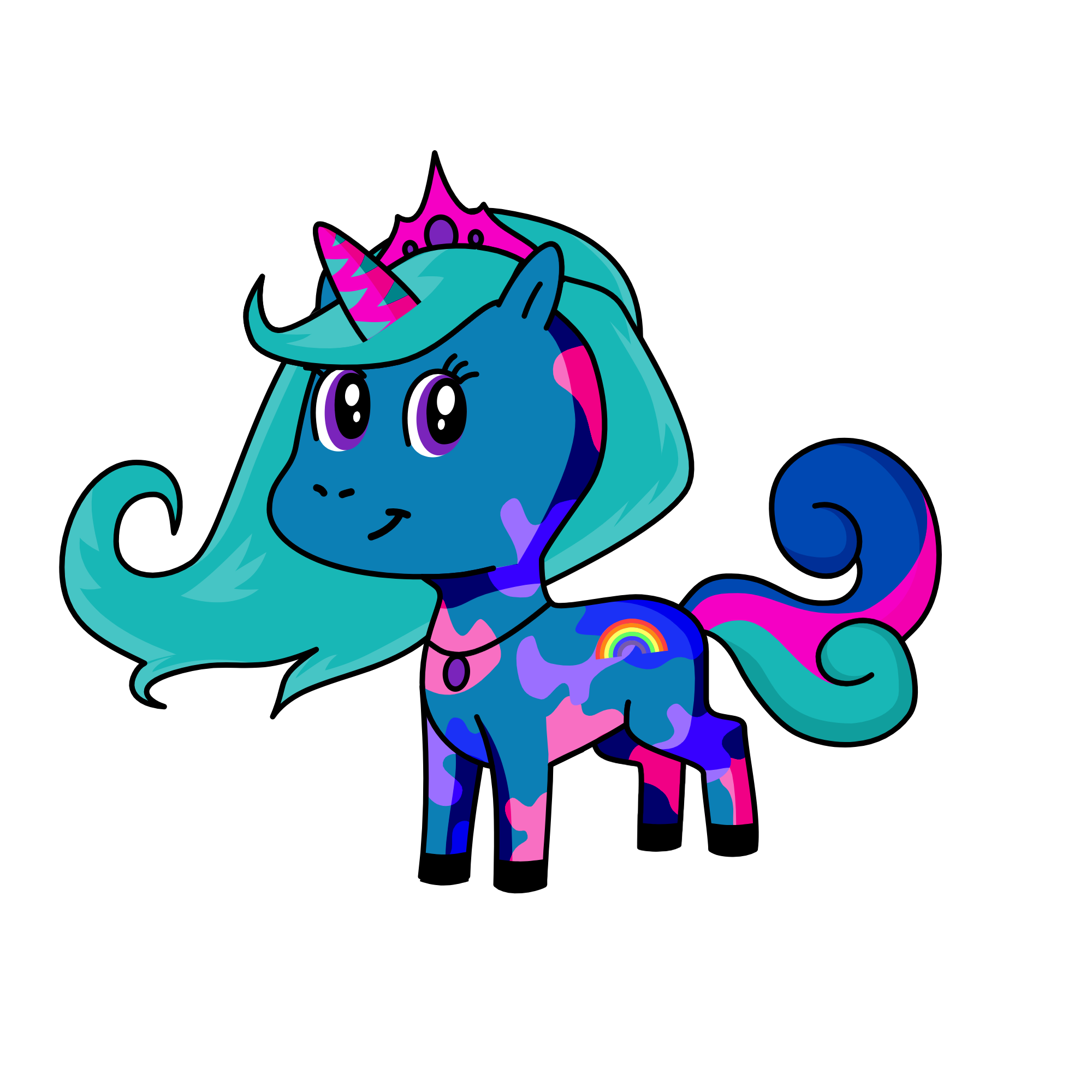 moonlight, the unicorn