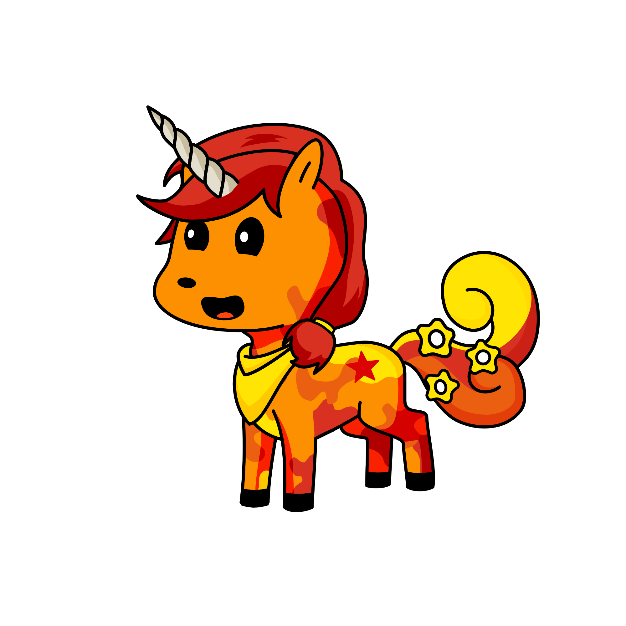 flame, the unicorn