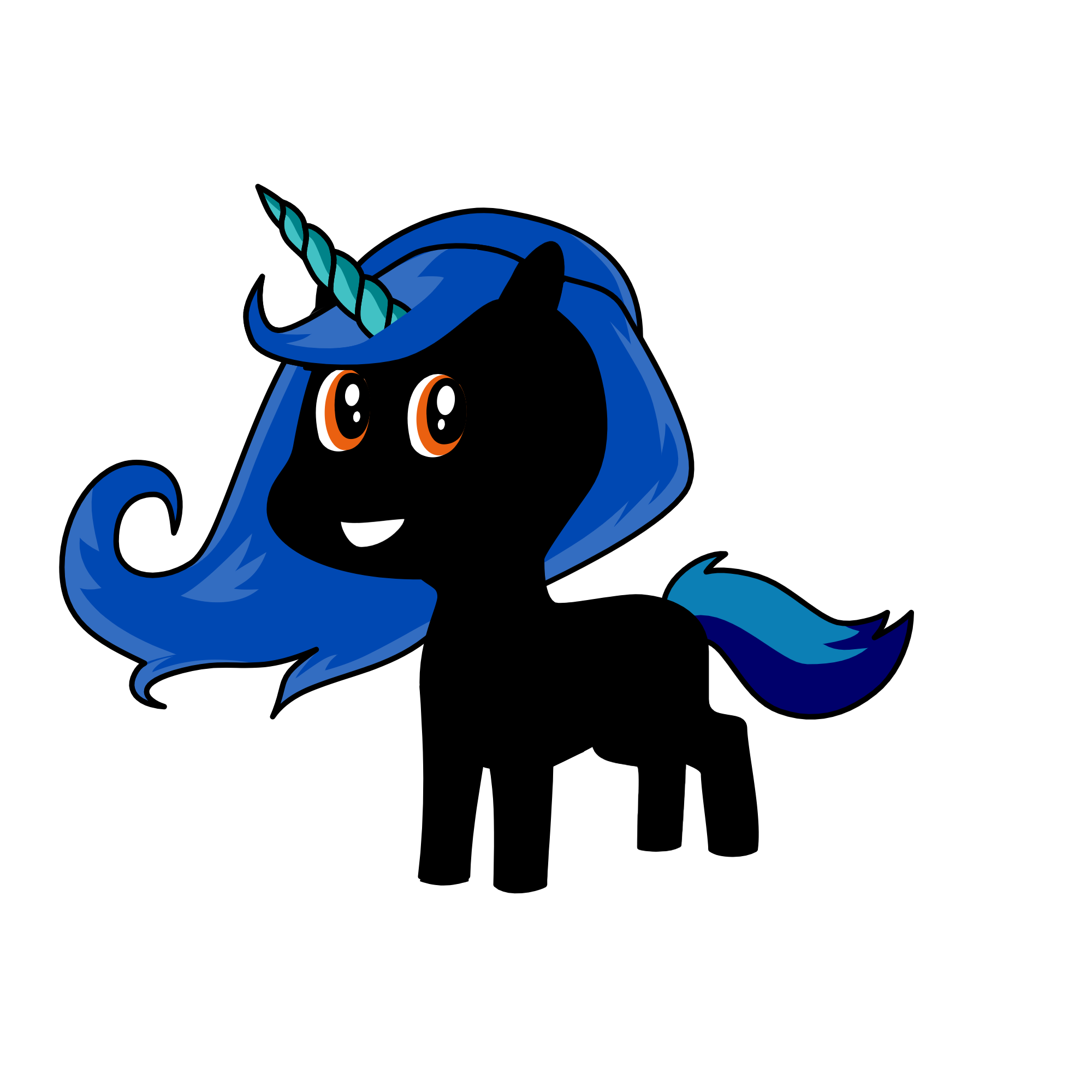 Dark Night Shade, the unicorn