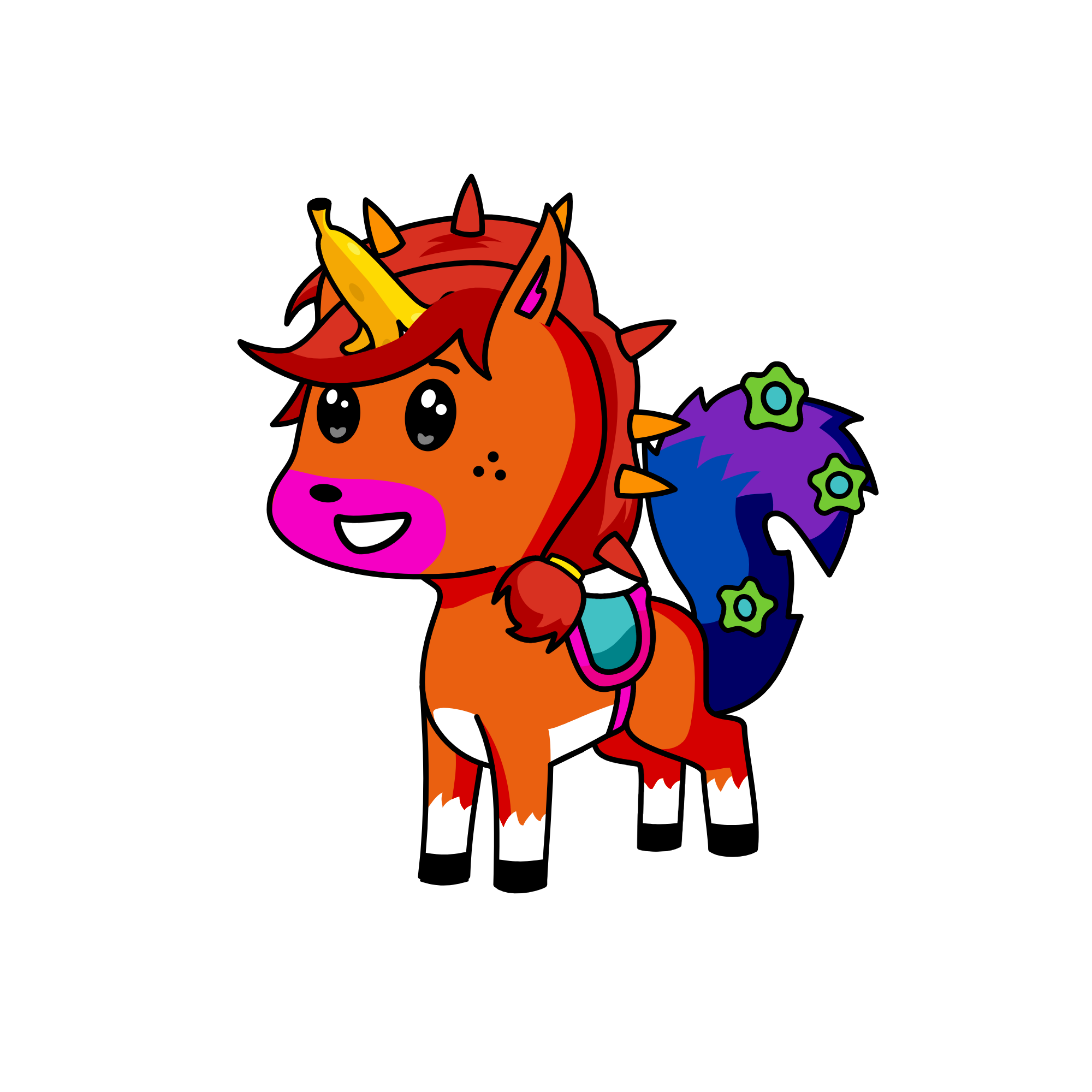 i don't know how to get the icream or banana horn please help!!!!!! by telling me in the name name , the unicorn