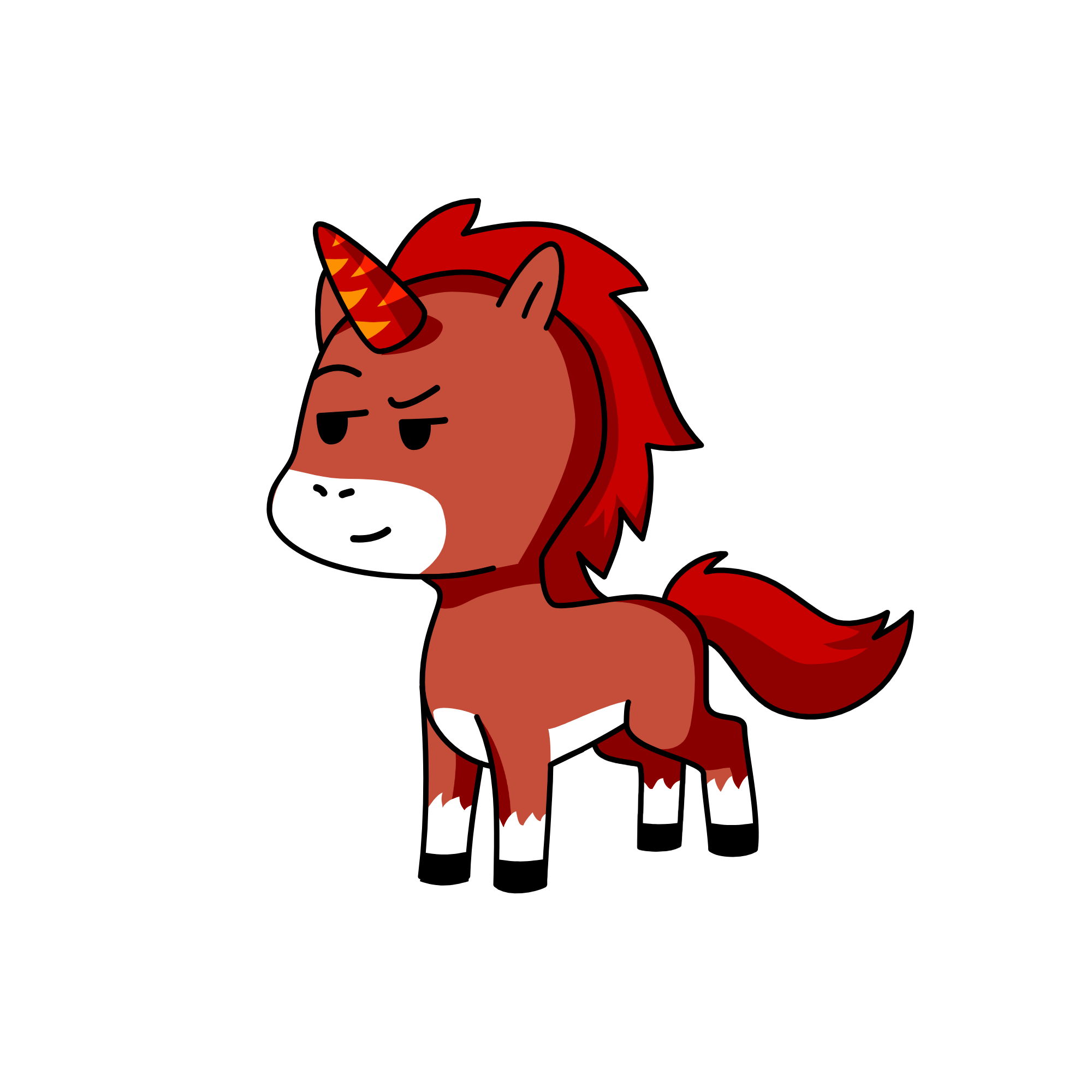 fox, the unicorn