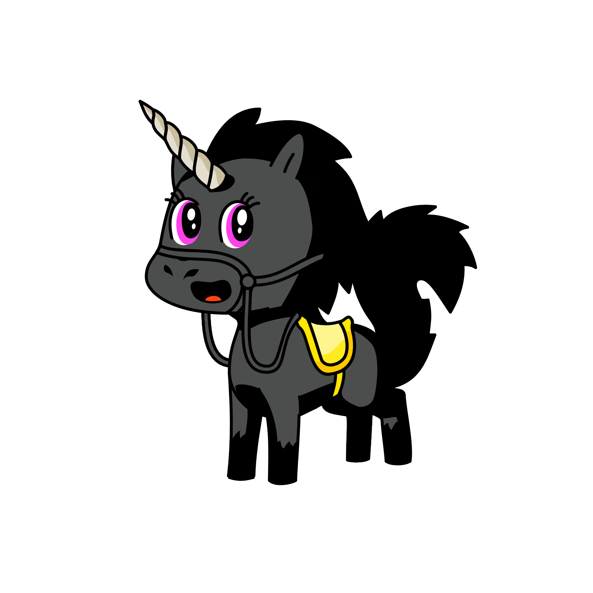 Raven, the unicorn