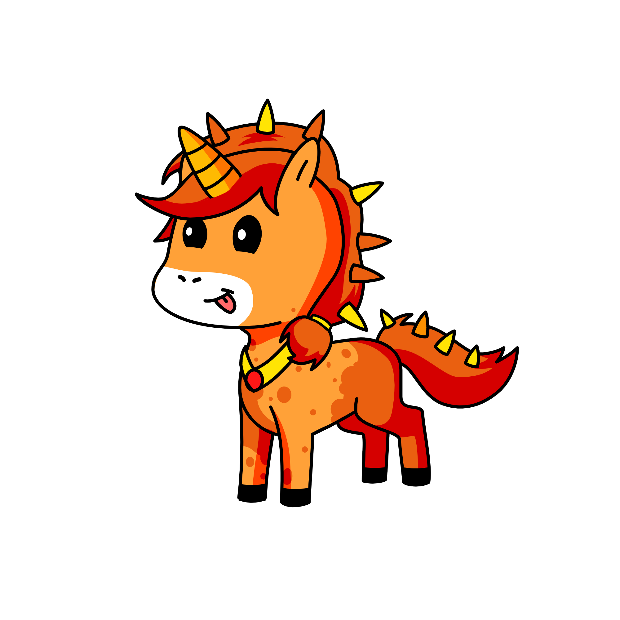 Flame, the unicorn