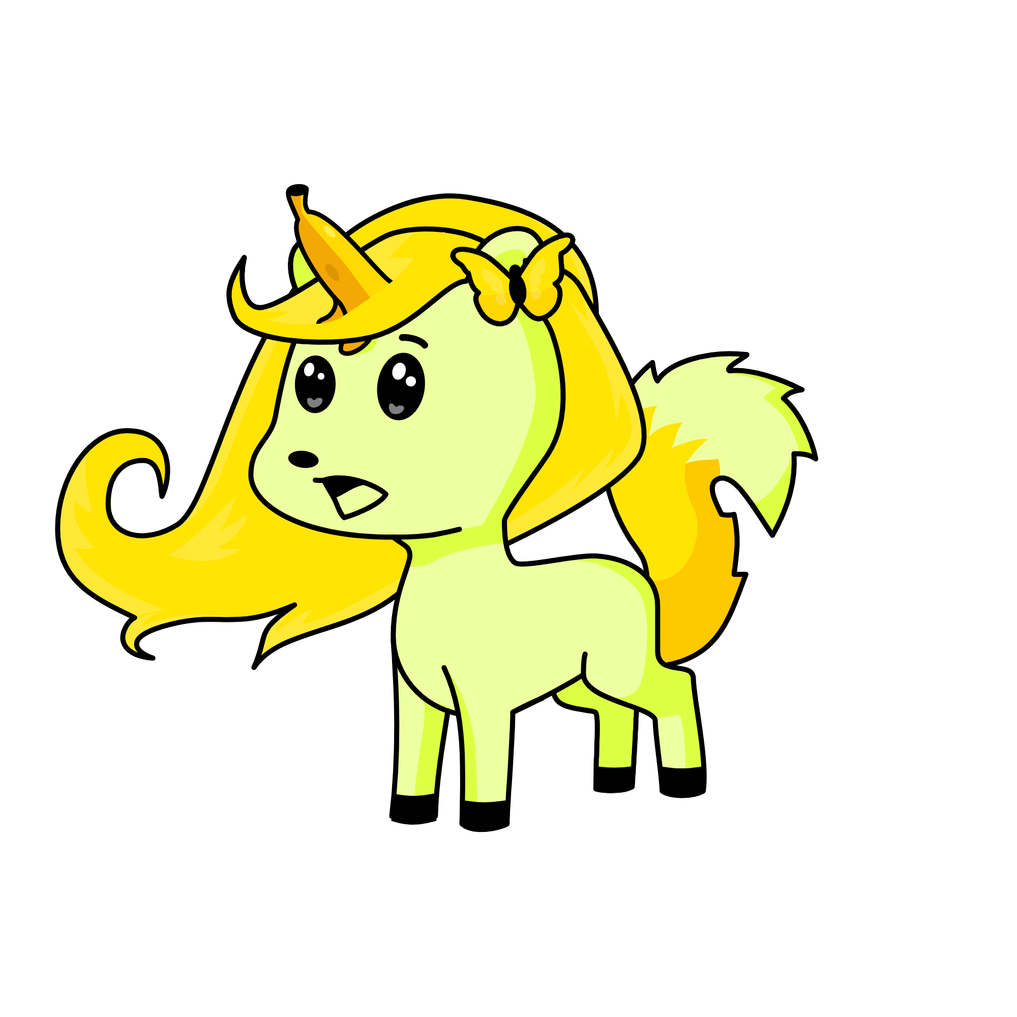banana princess, the unicorn