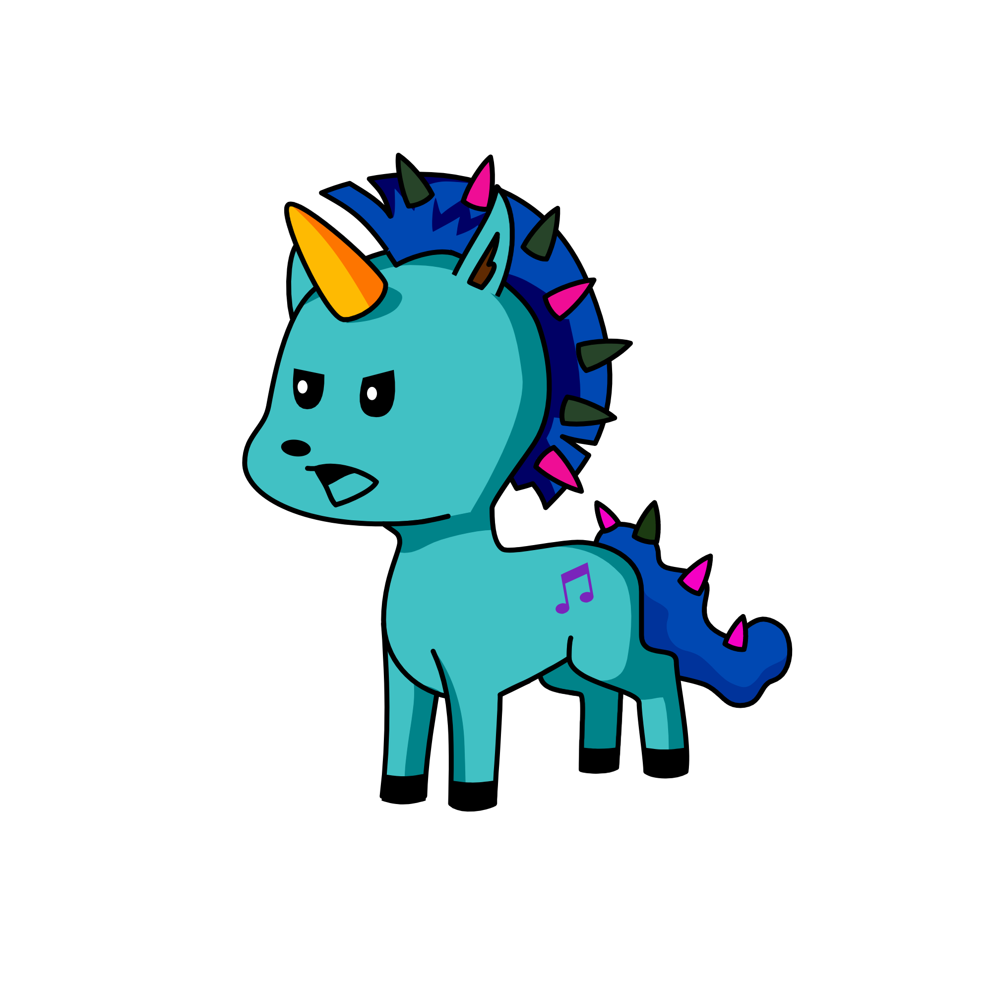 punkacorn, the unicorn