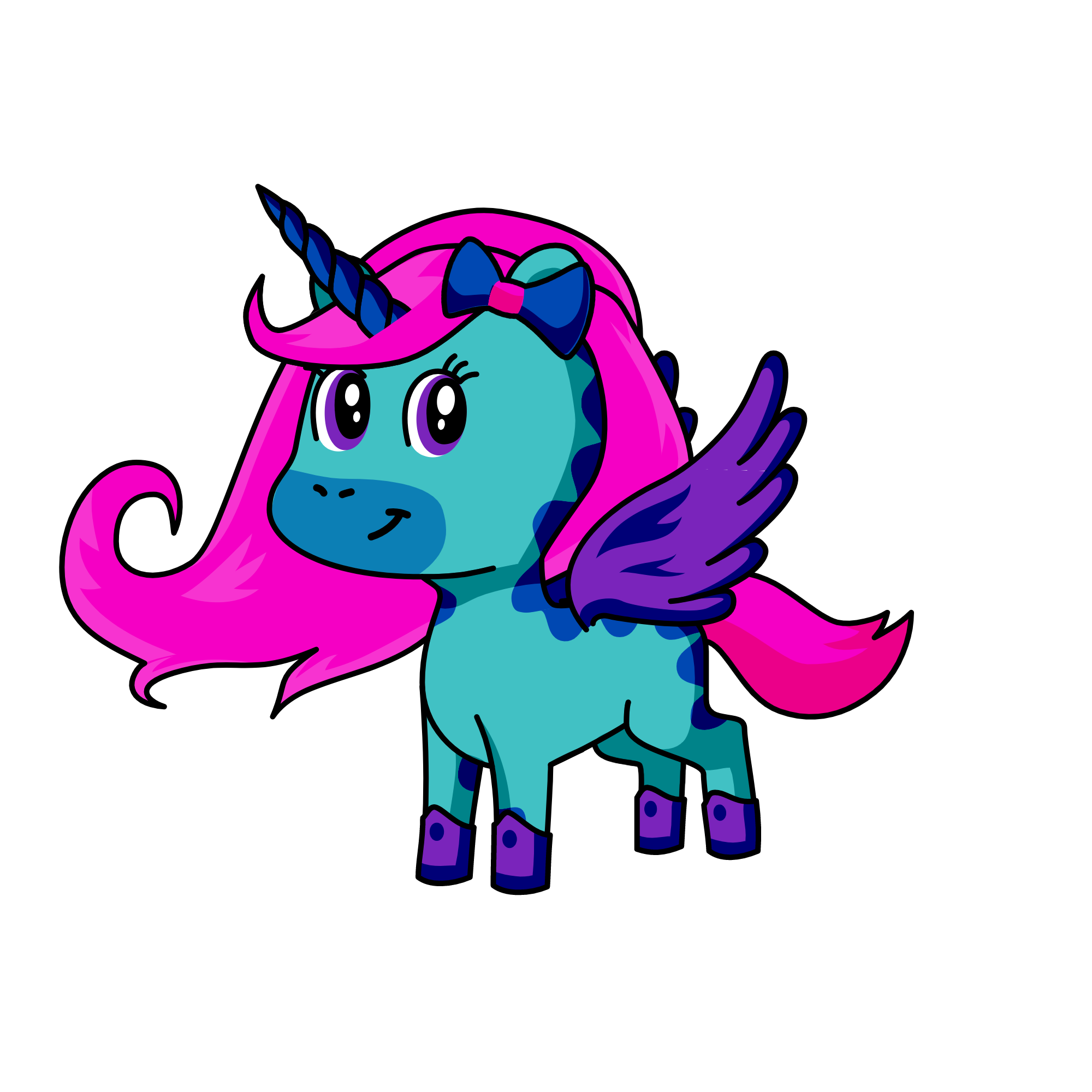 cuddles, the unicorn