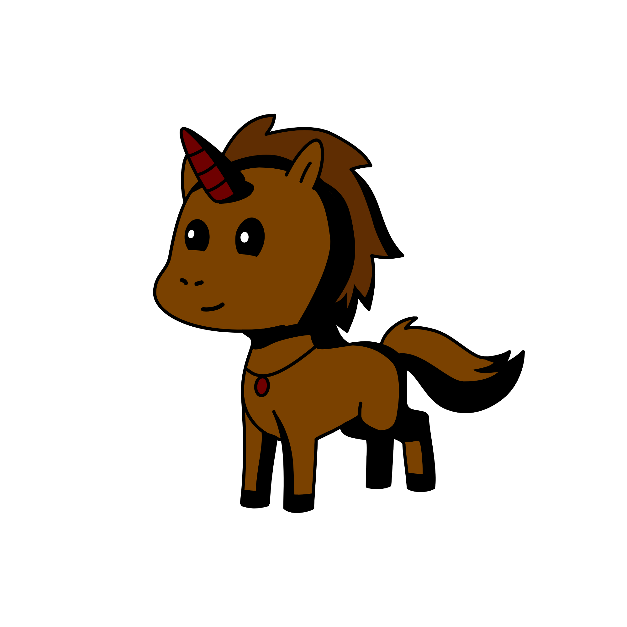 Brownie, the unicorn