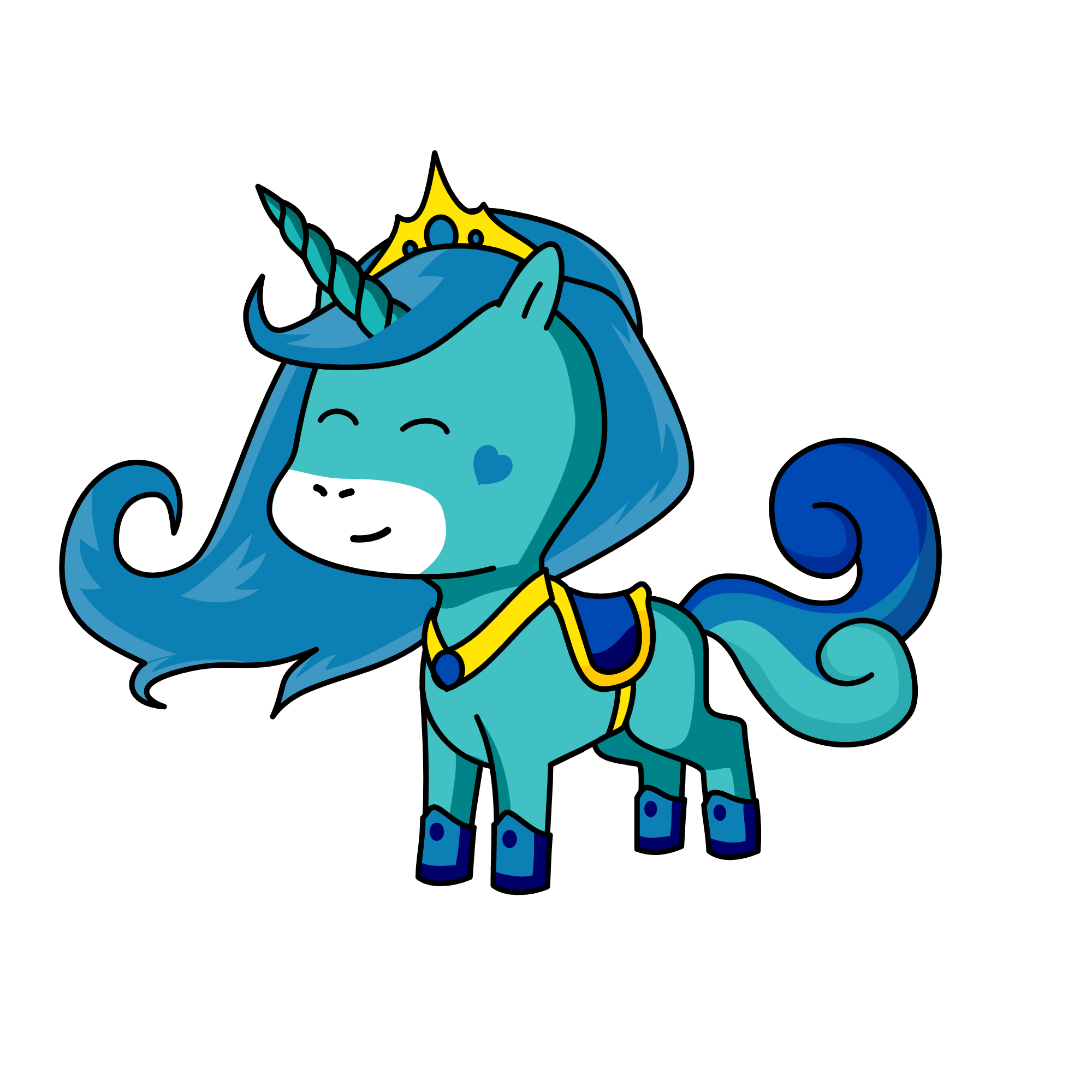 Aquamirine, the unicorn