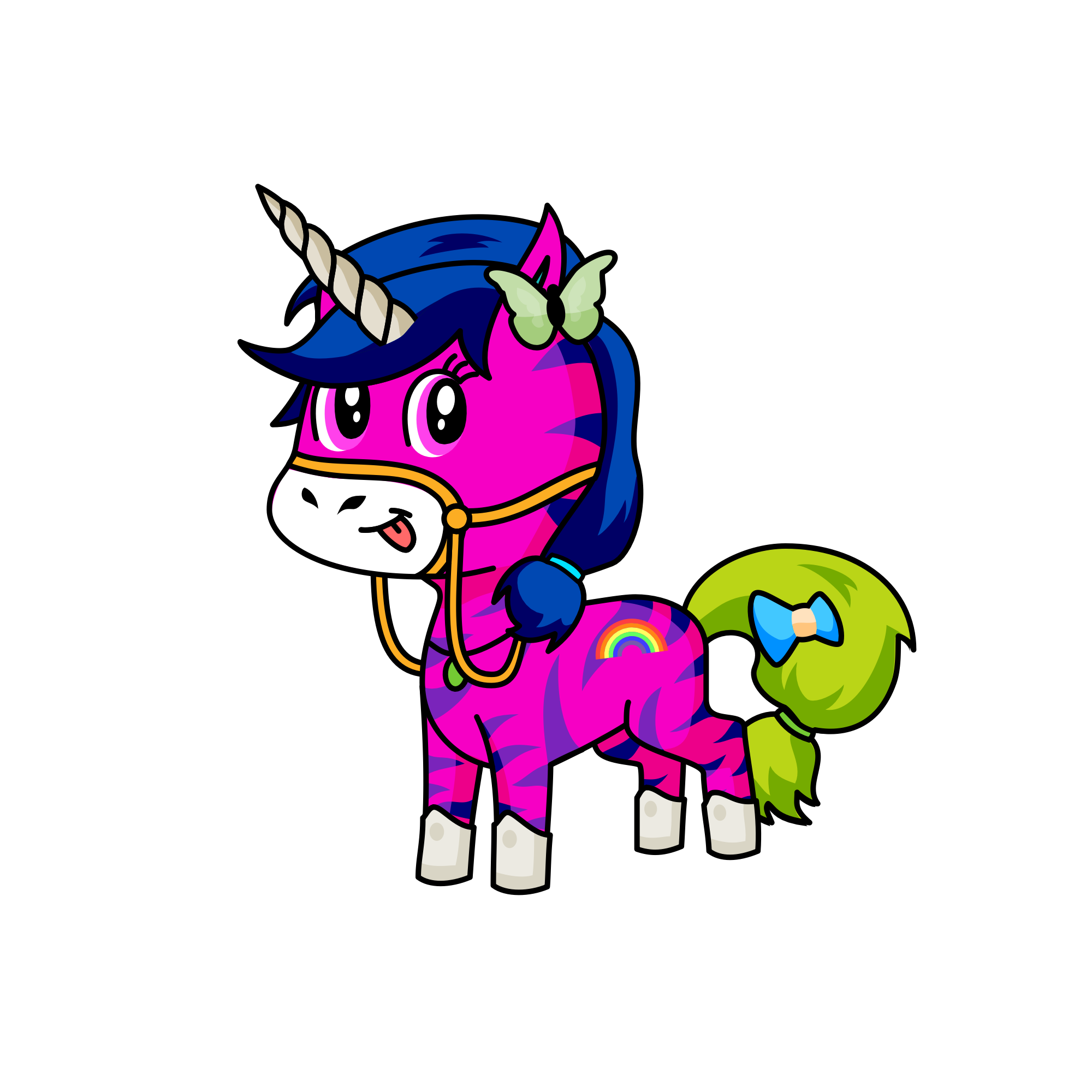 Marked Location A, the unicorn
