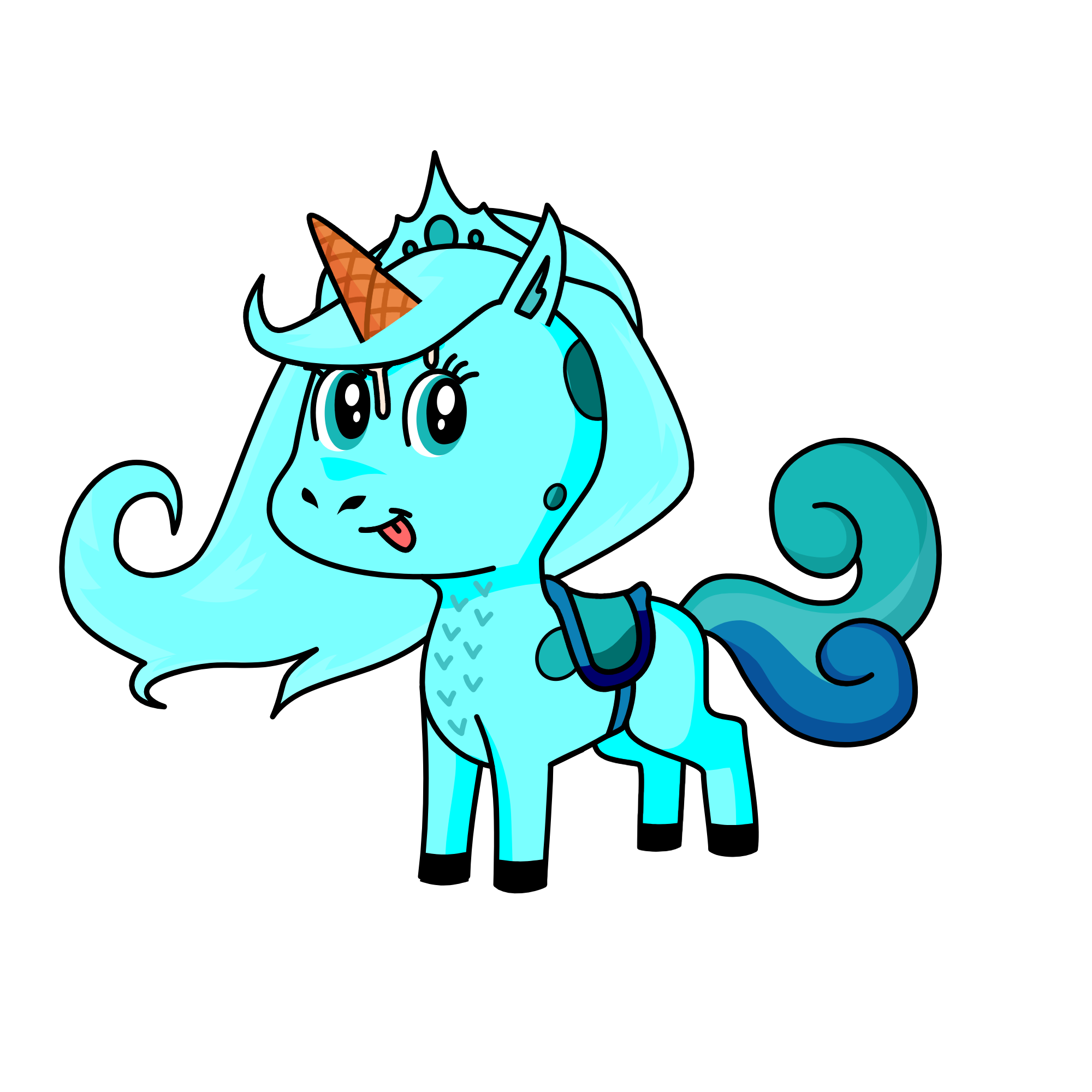 snowy, the unicorn