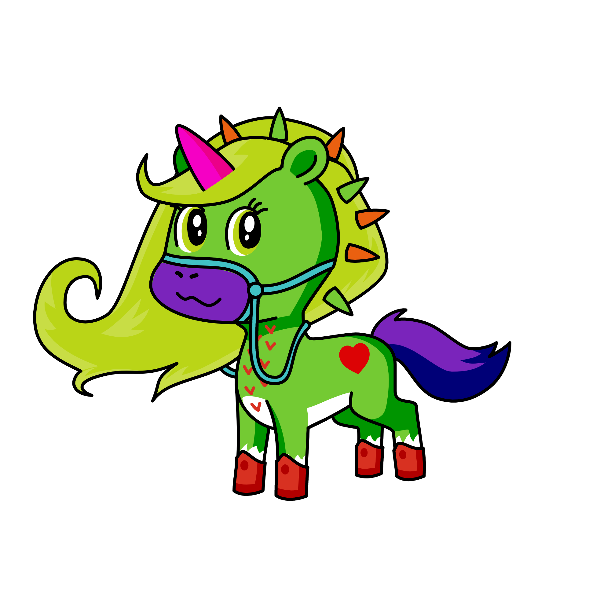 greeny=, the unicorn