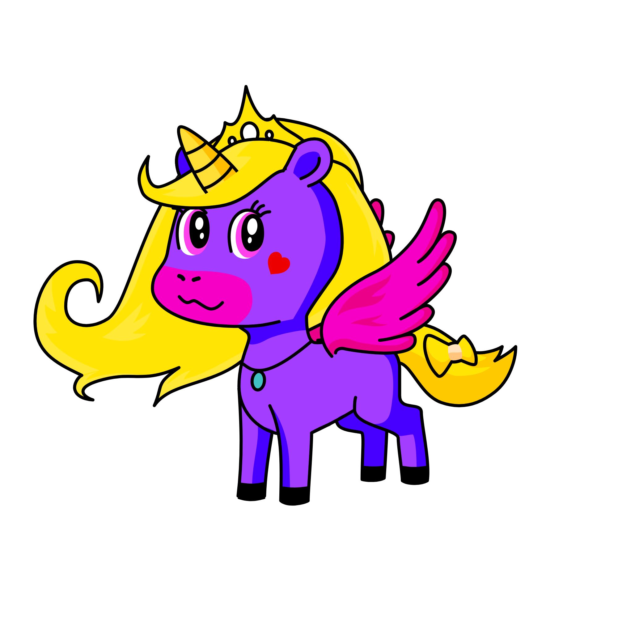 rose, the unicorn