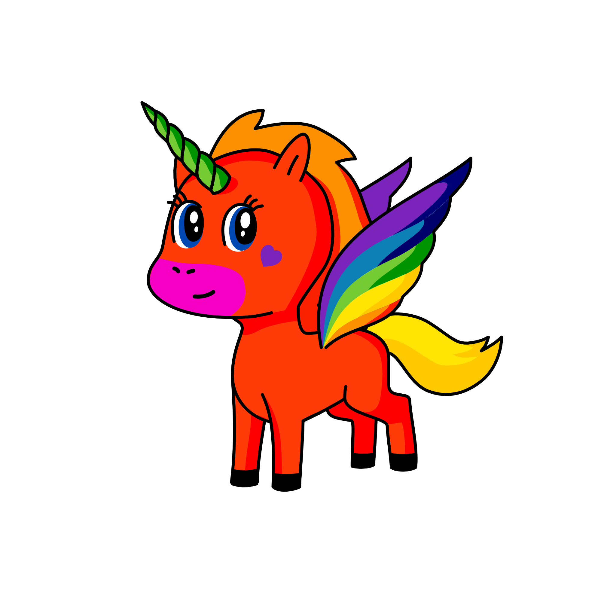rainbow, the unicorn