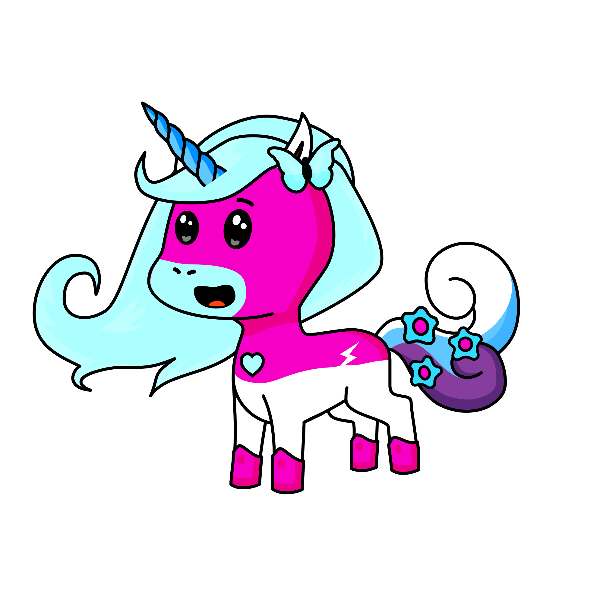pastel , the unicorn