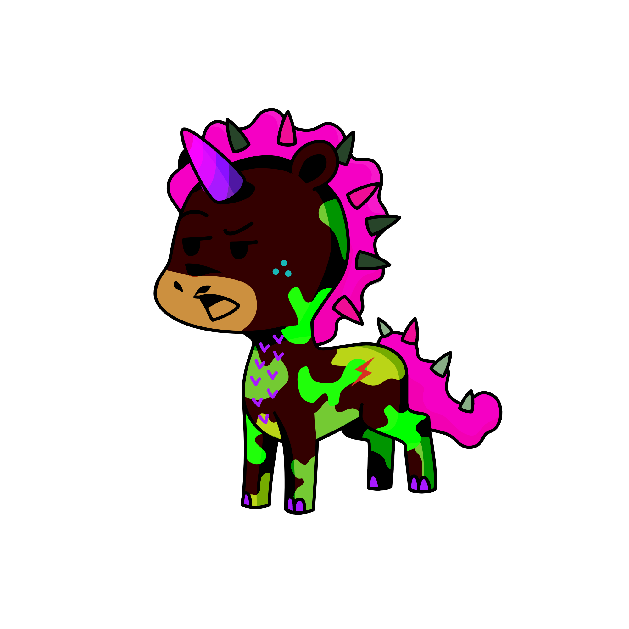 Dude, Rude Food, the unicorn
