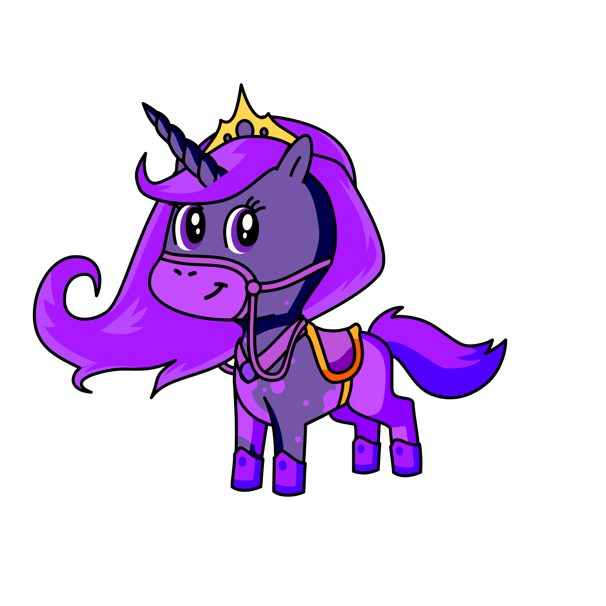 Queen Luna, the unicorn