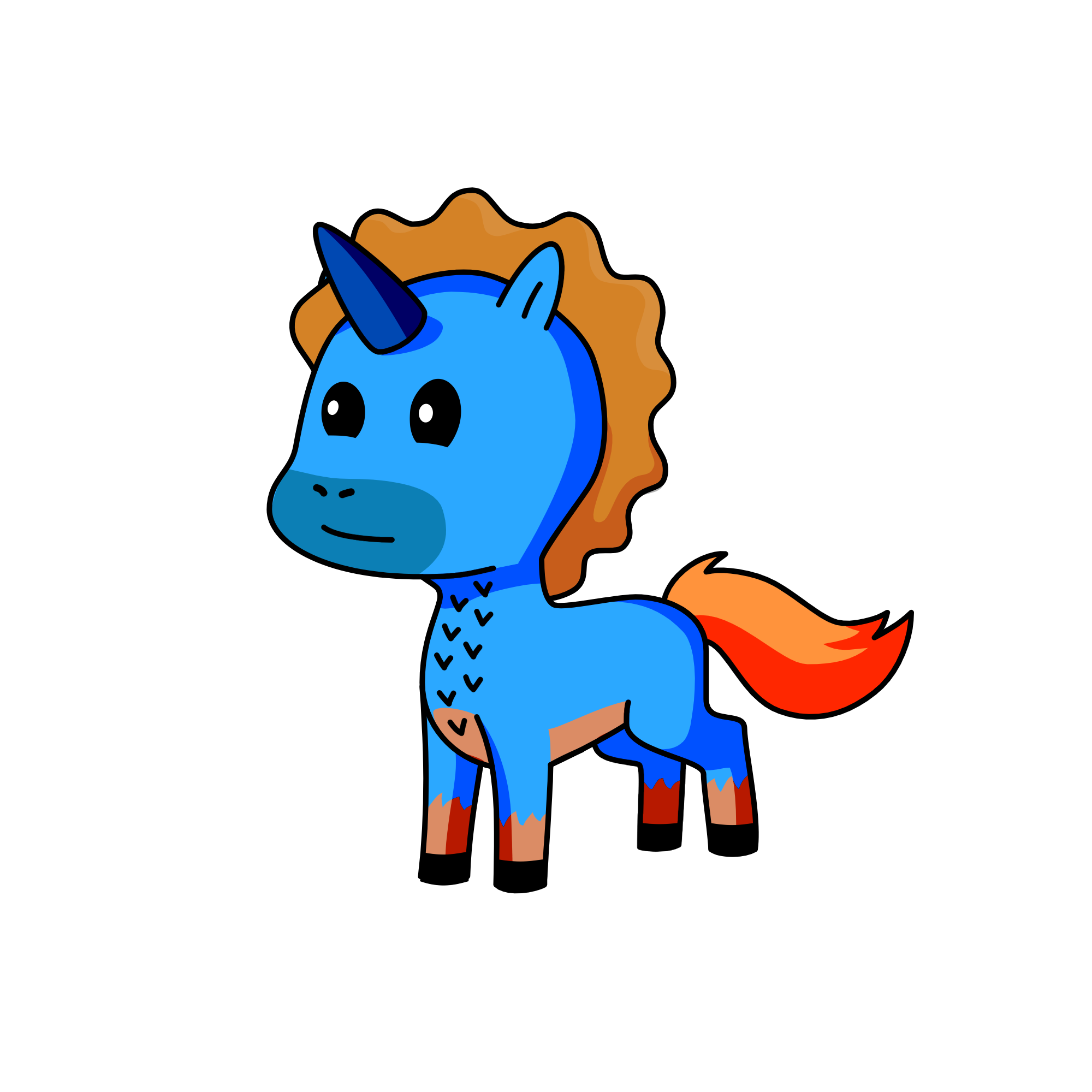 Dipper from gravity falls as a unicorn, the unicorn