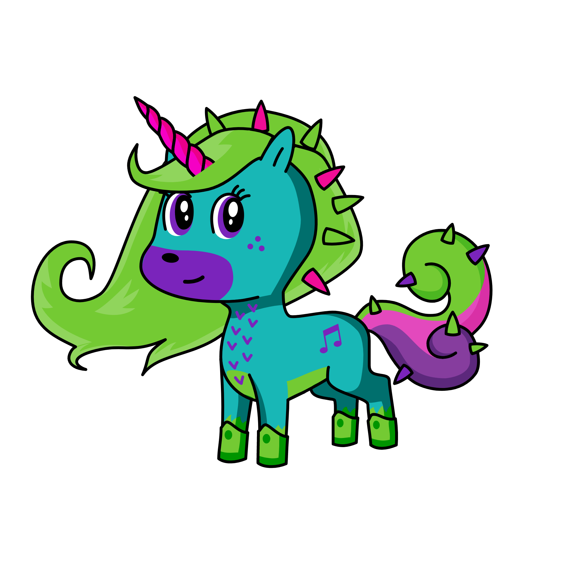 Pretty 🐴, the unicorn