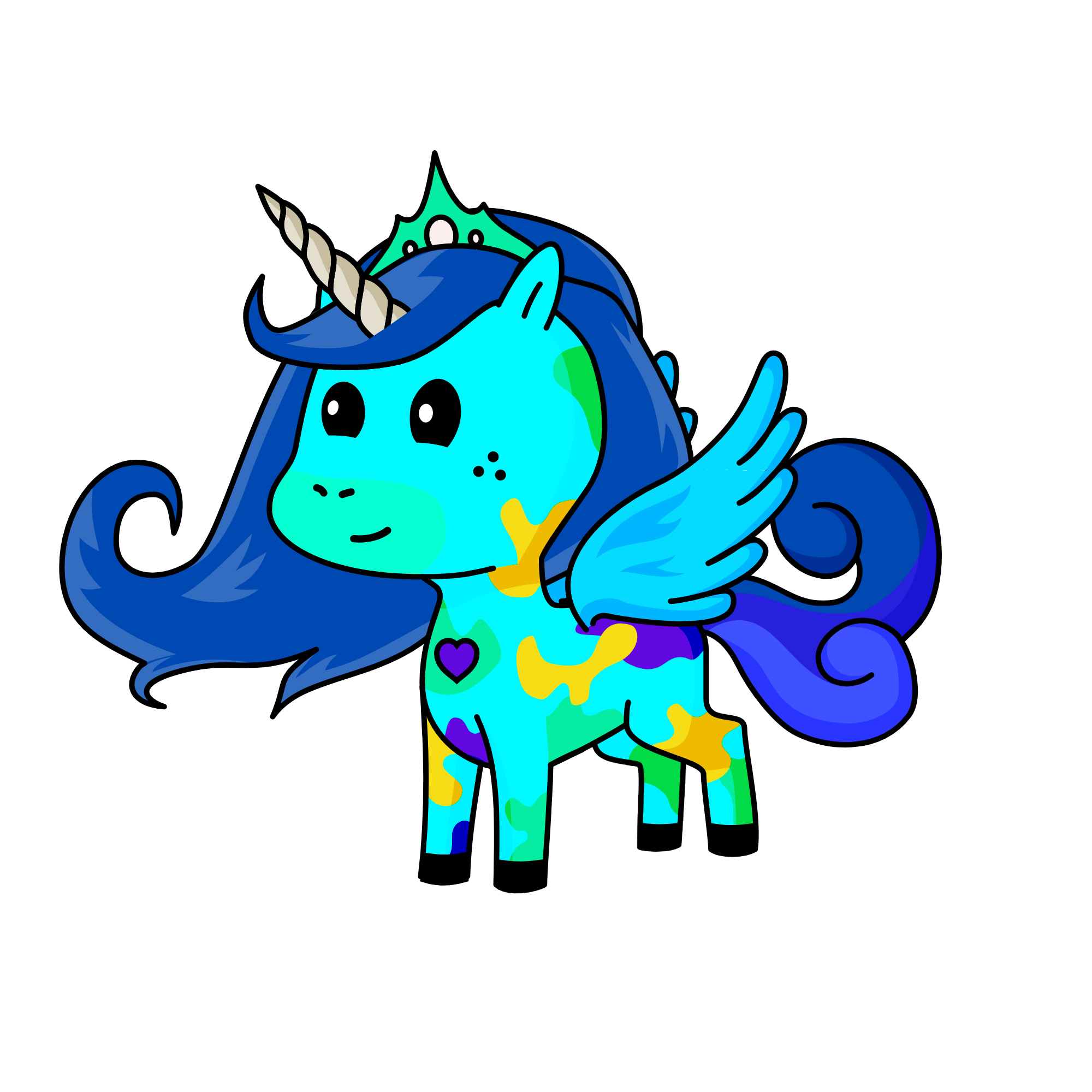 Swimmilinacorn, the unicorn