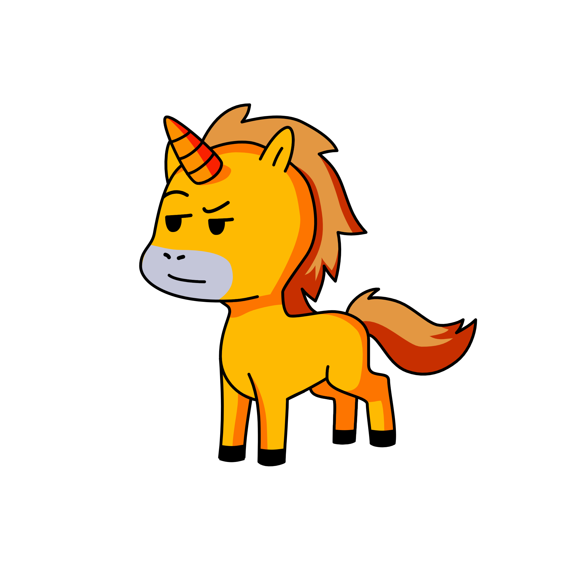 Grunkle Ford from gravity falls as a unicorn, the unicorn