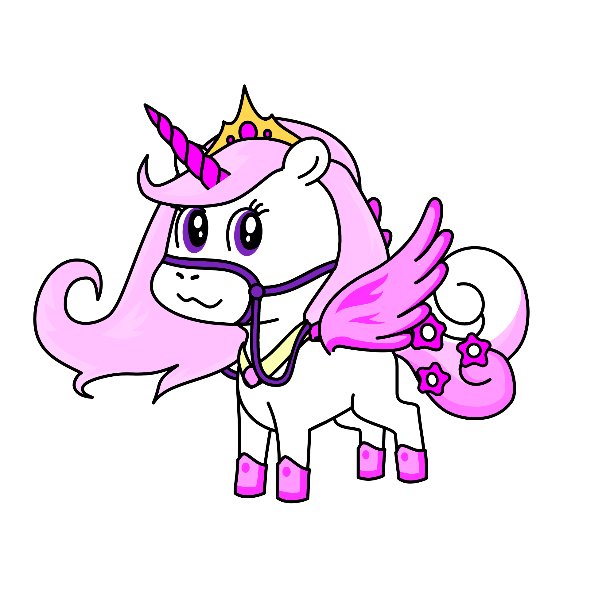 Pinkish, the unicorn