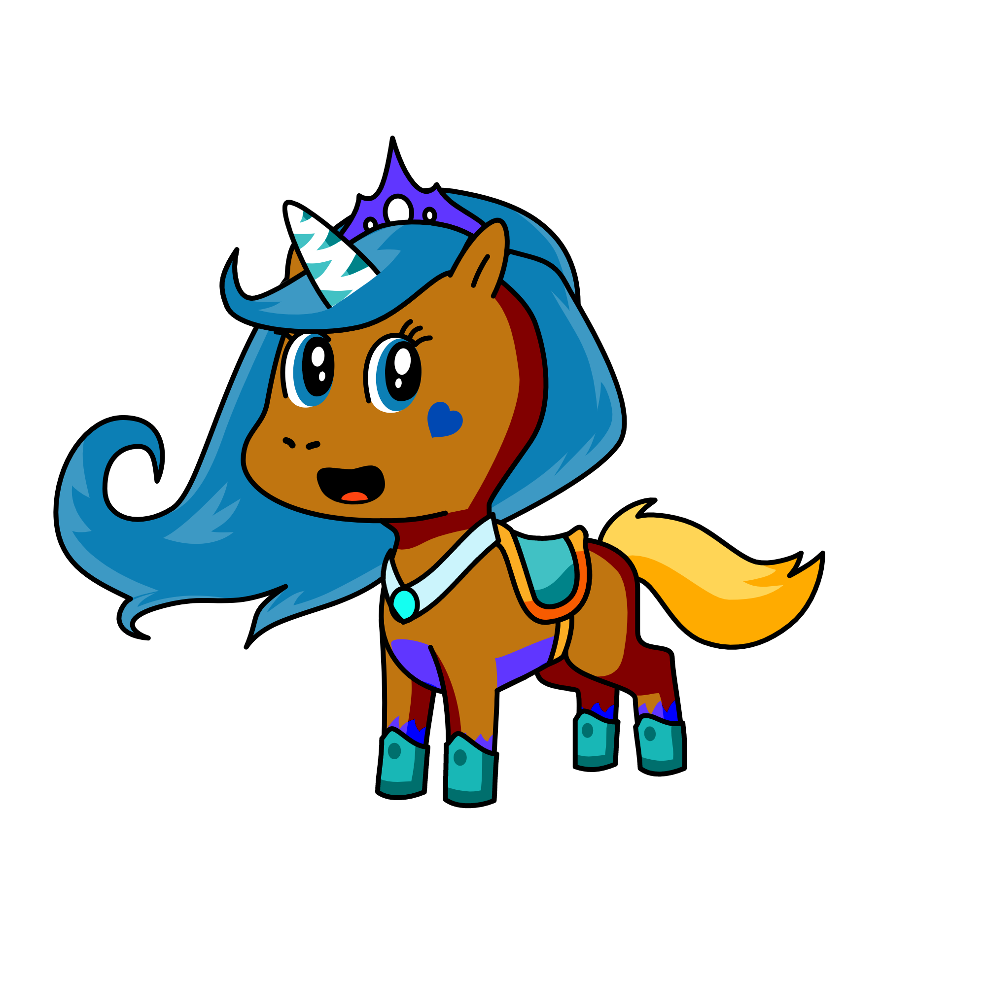 snowy weatherberry, the unicorn
