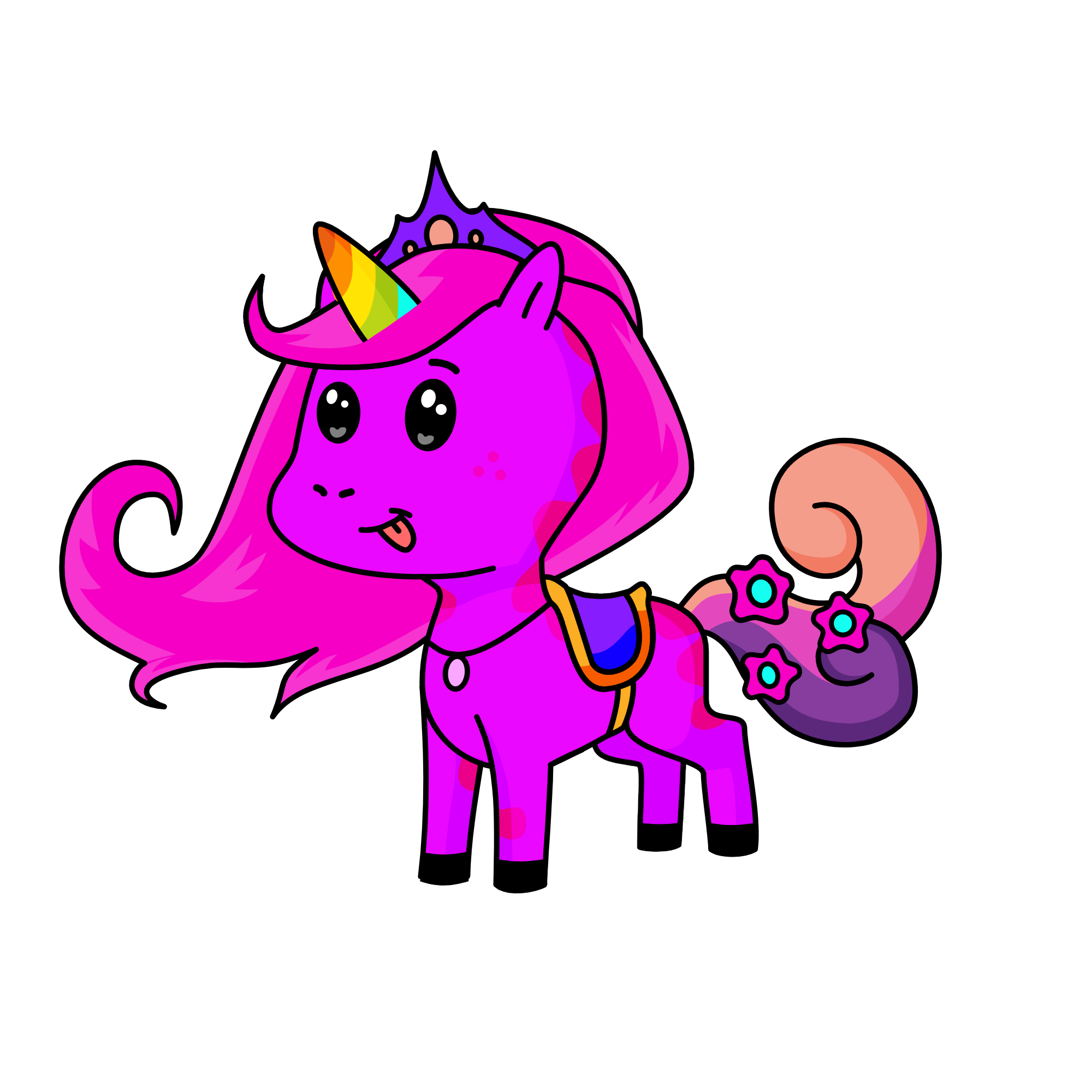 princess girly girl, the unicorn