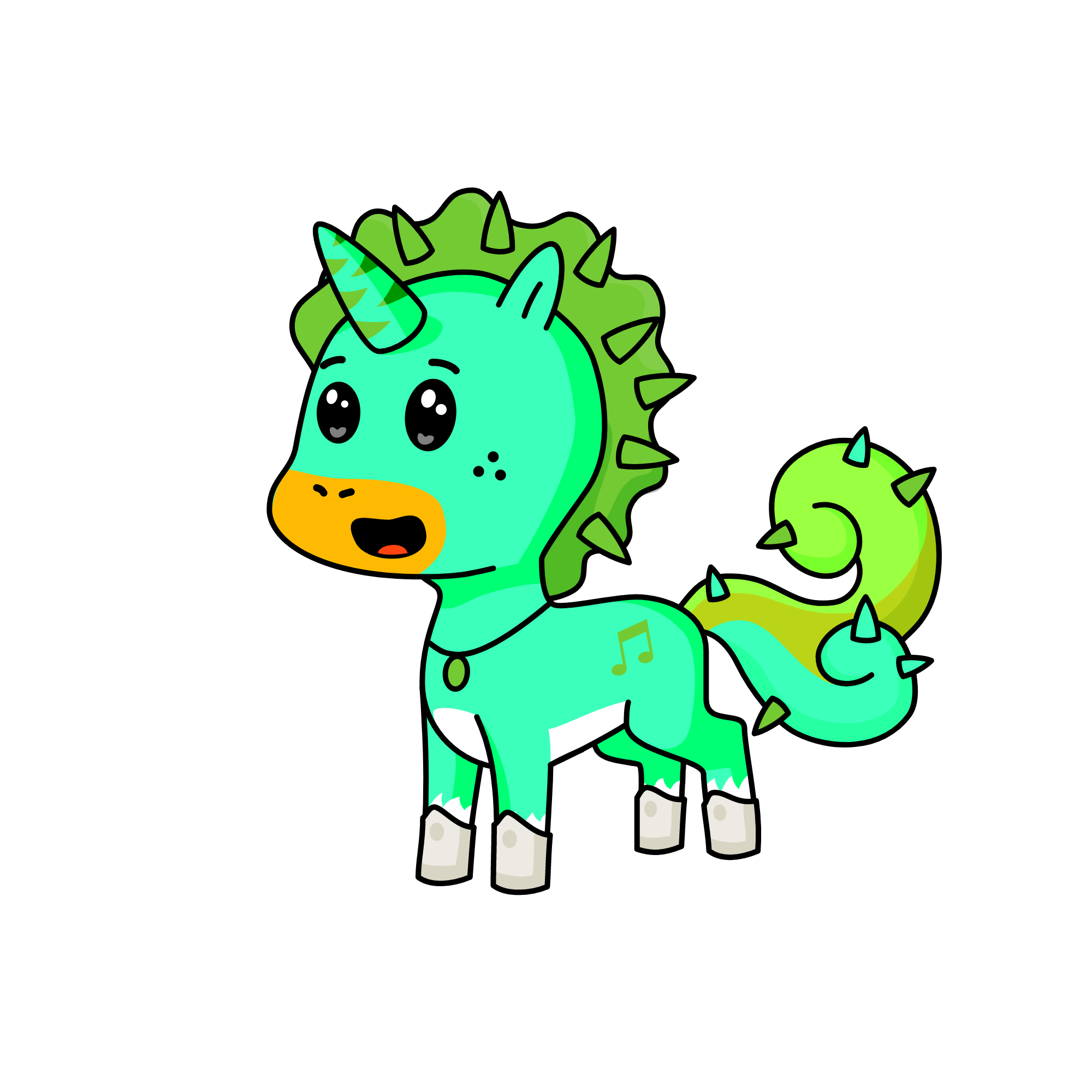 Bob ( one of Dances bffs), the unicorn