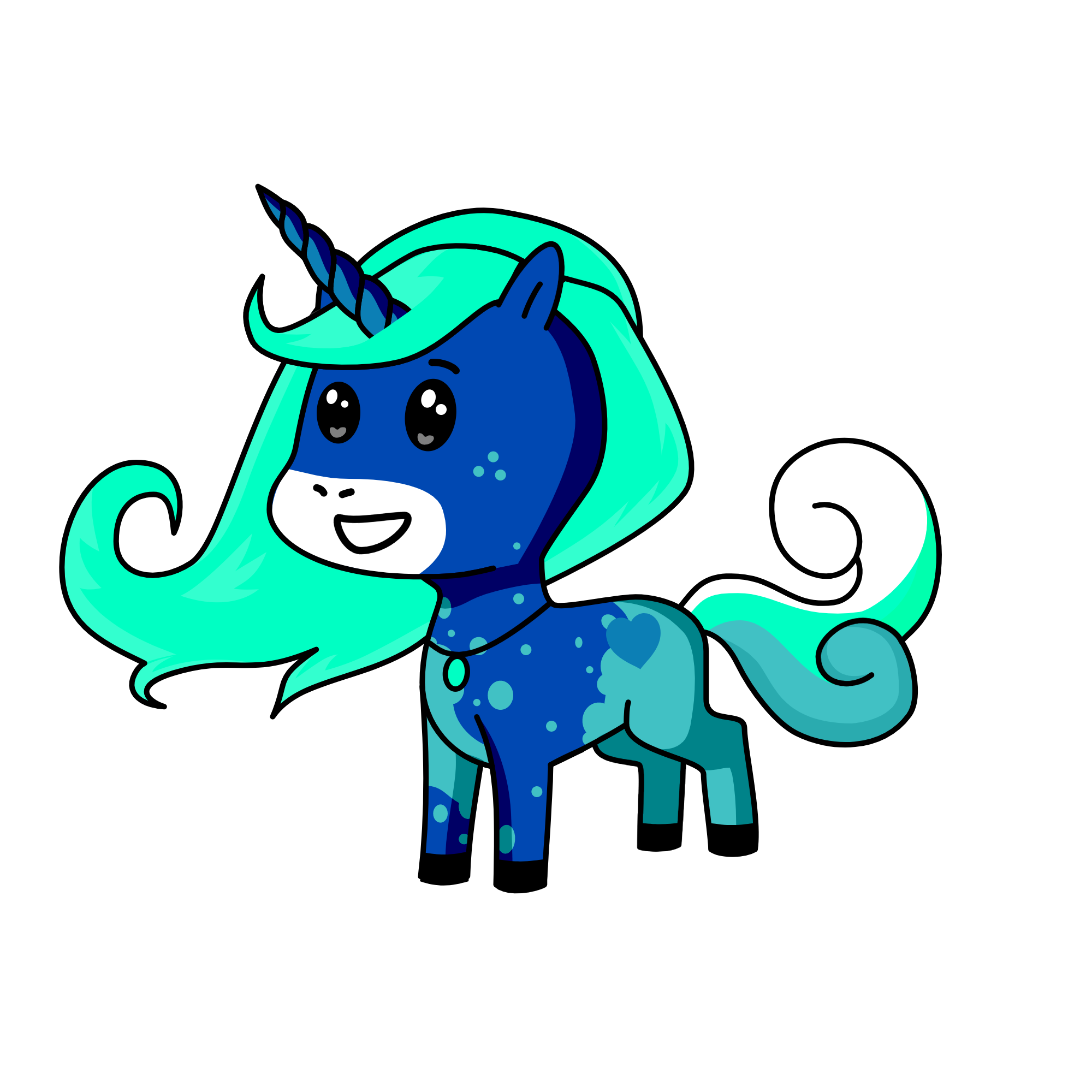 Aqua, the unicorn