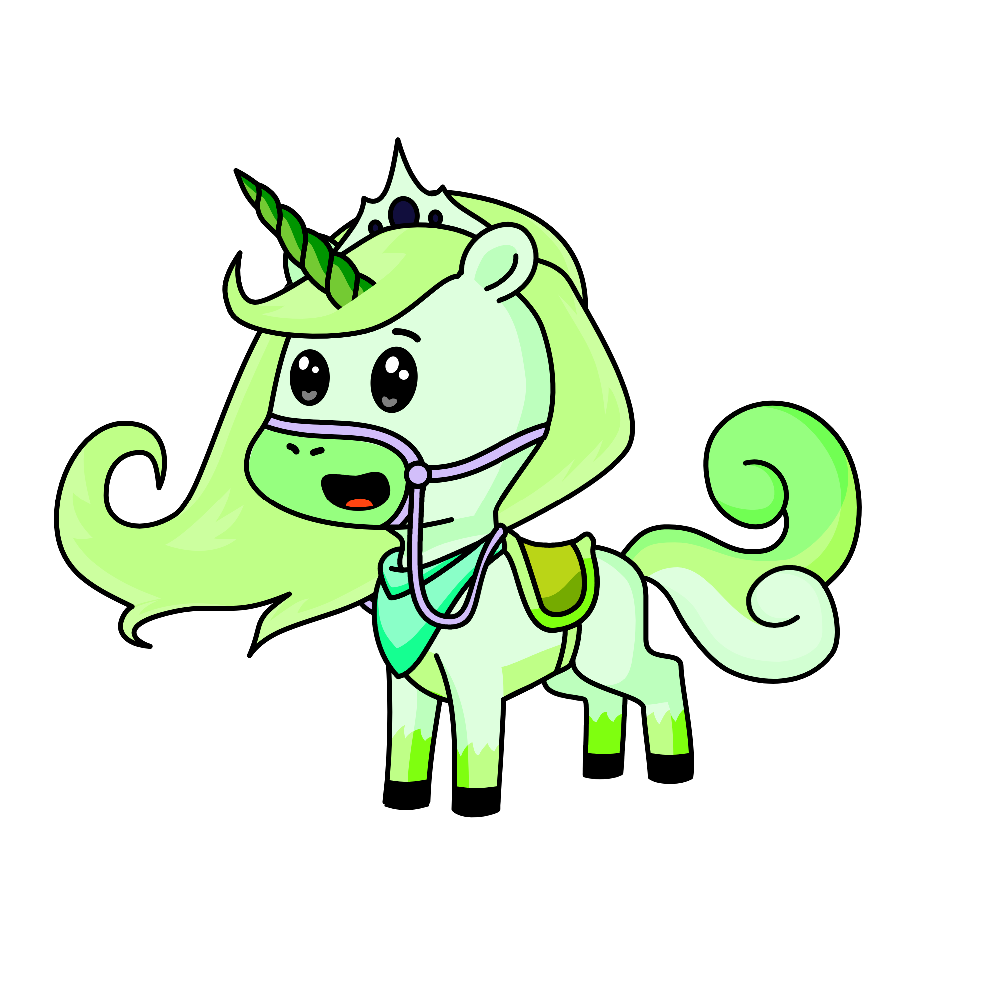 Snow Mint, the unicorn