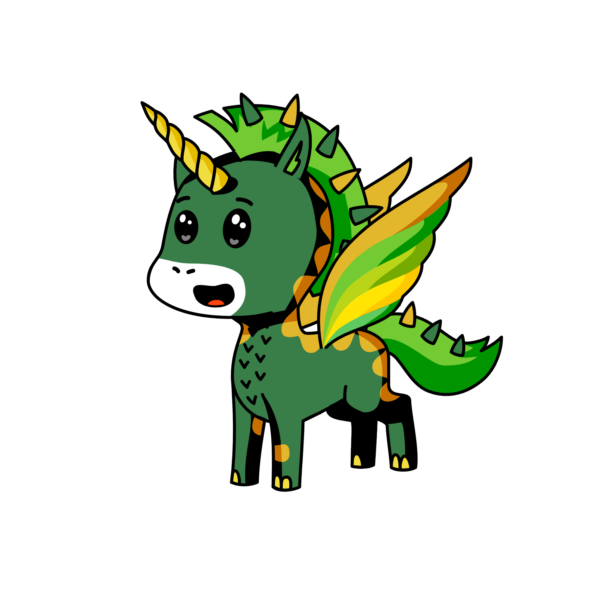 Greyel, the unicorn