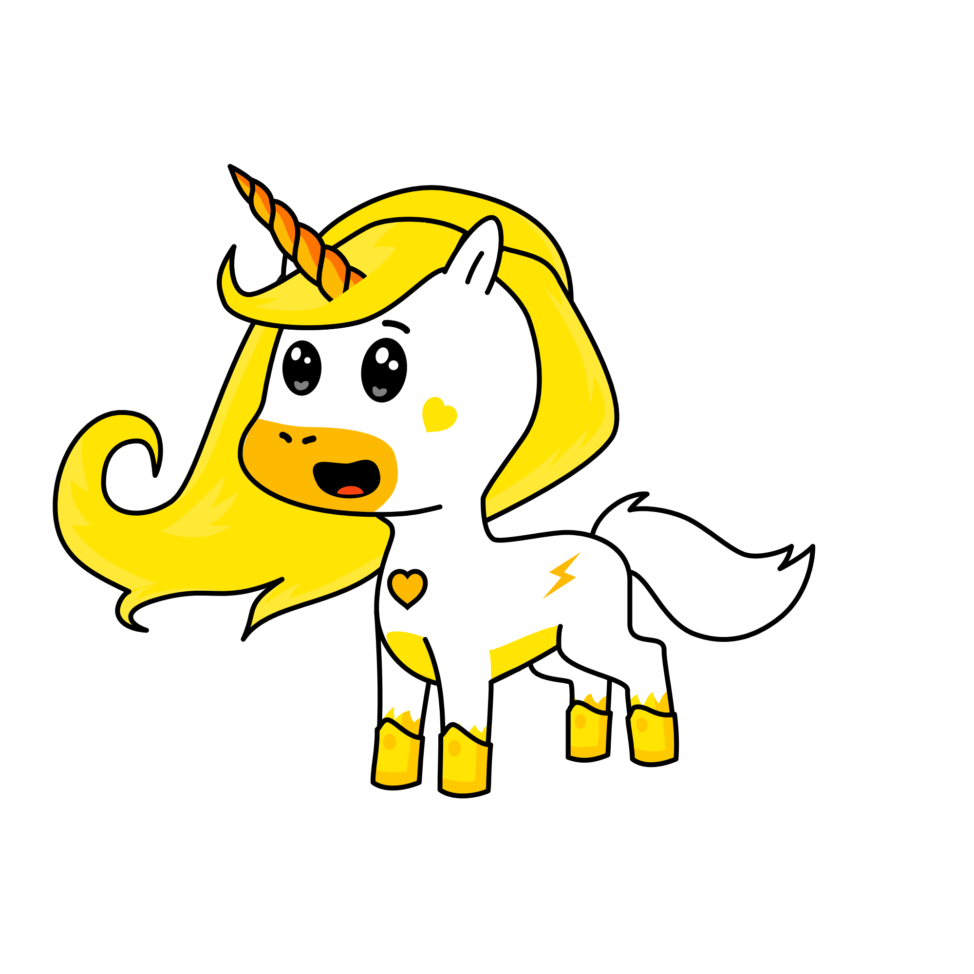 Gold , the unicorn
