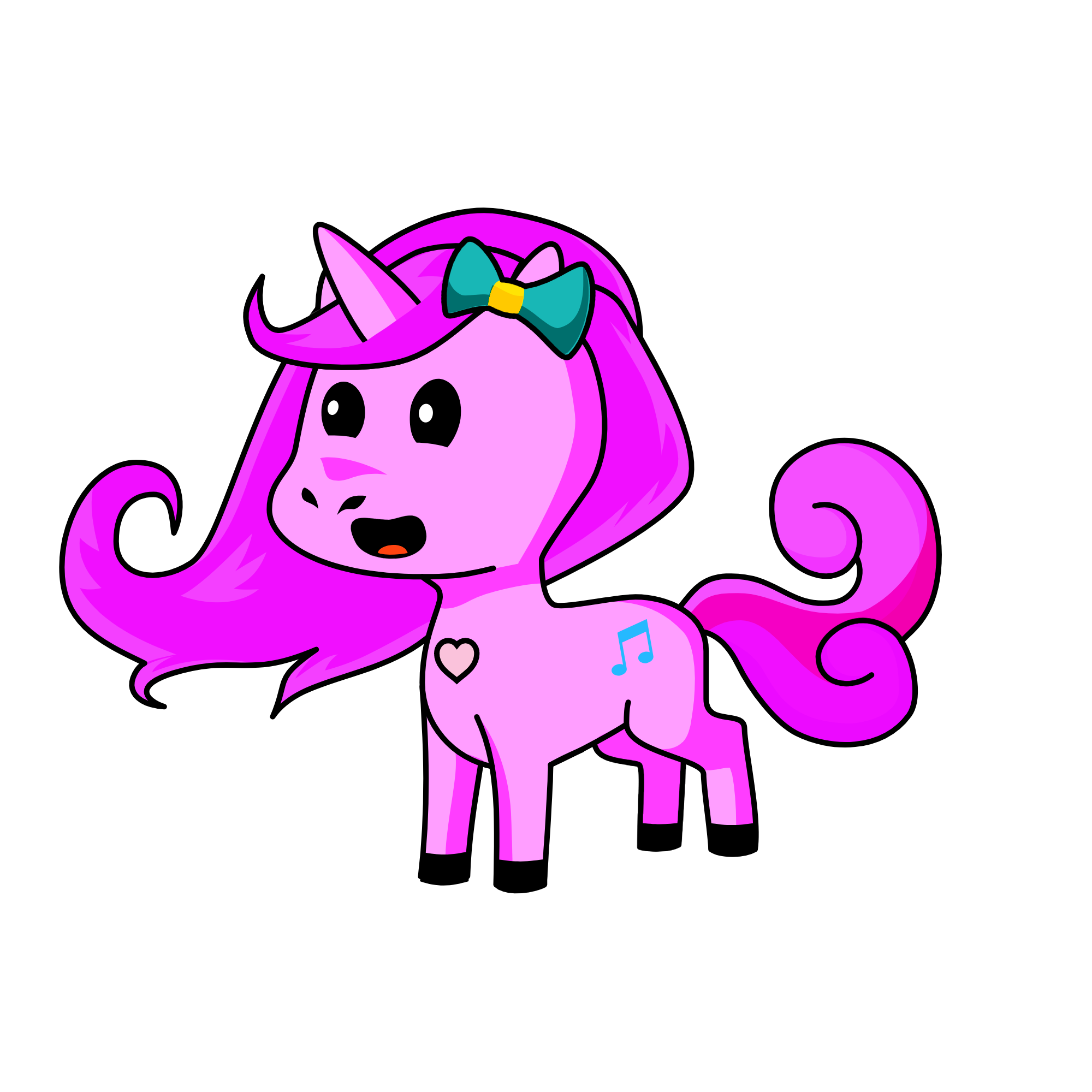 Pinky pie, the unicorn
