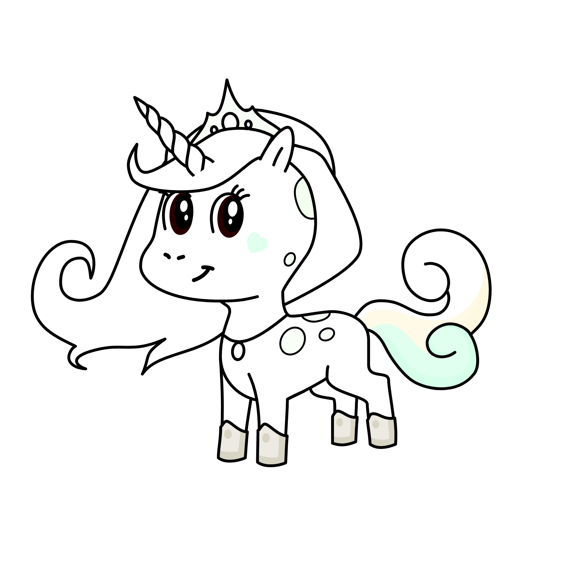Queen Snow , the unicorn