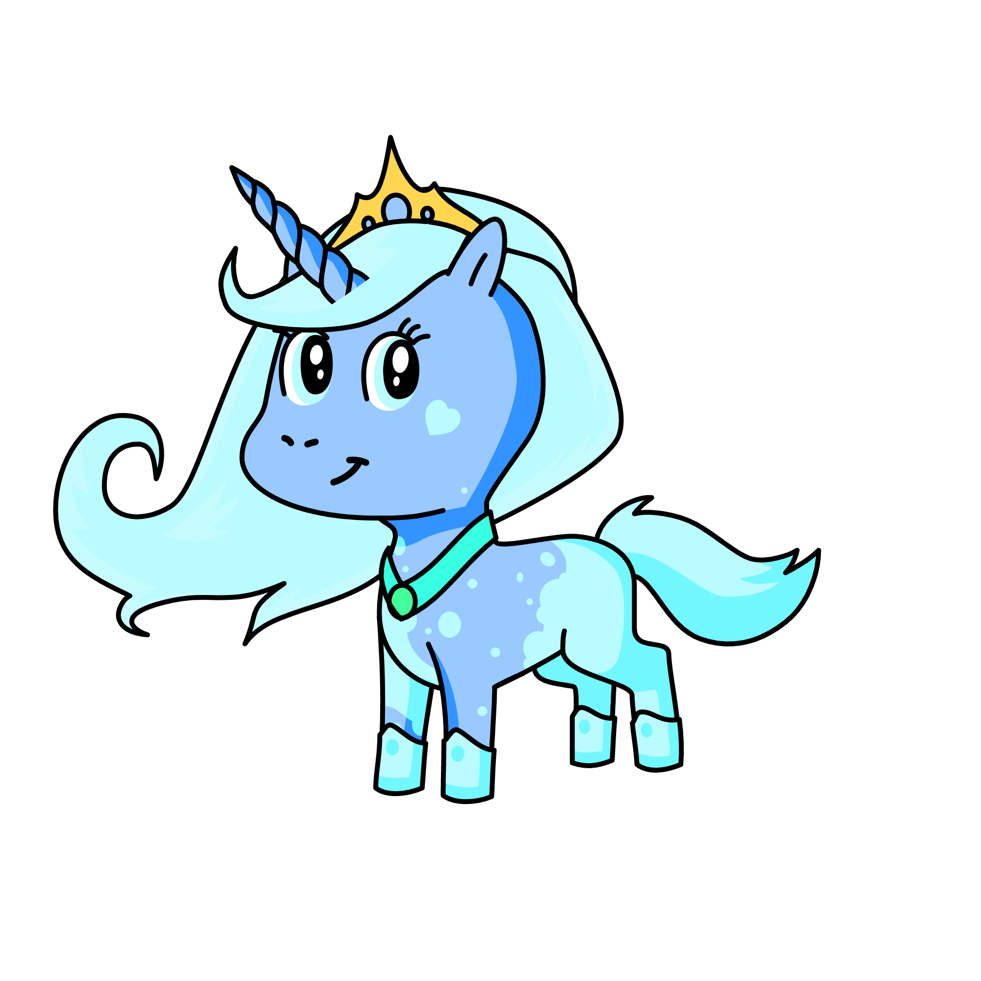 Snowflake the Ice Queen, the unicorn