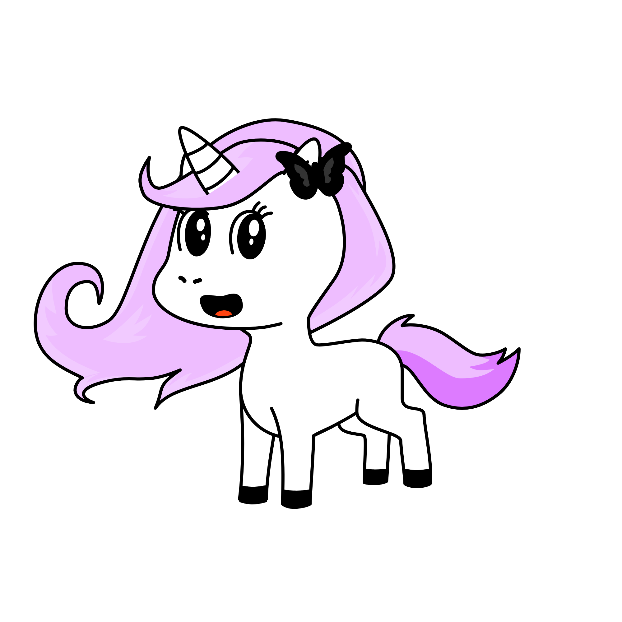 Black Demon, the unicorn